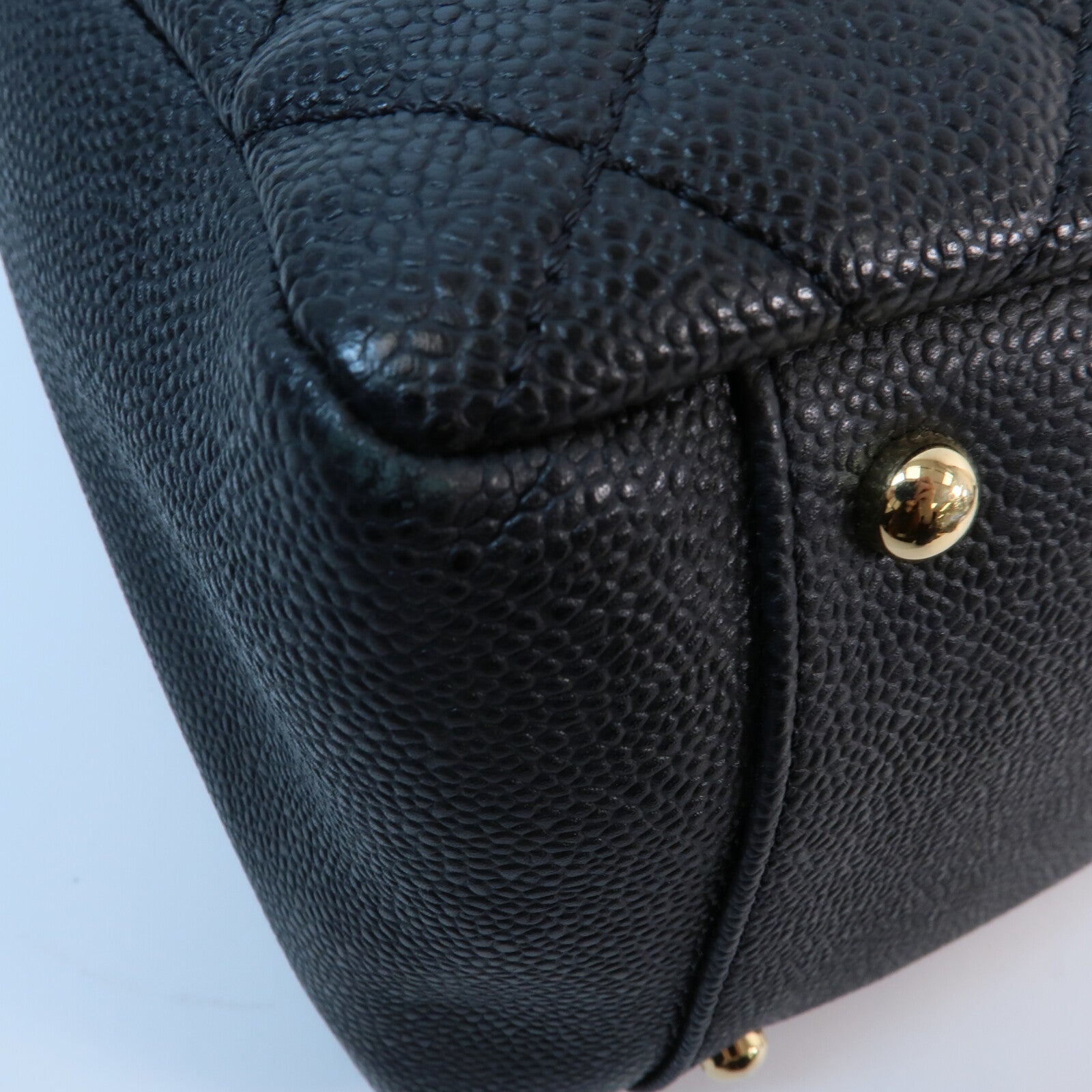 CHANEL 牛皮皮革GST Grand Shopping Tote Bag鏈帶手挽袋