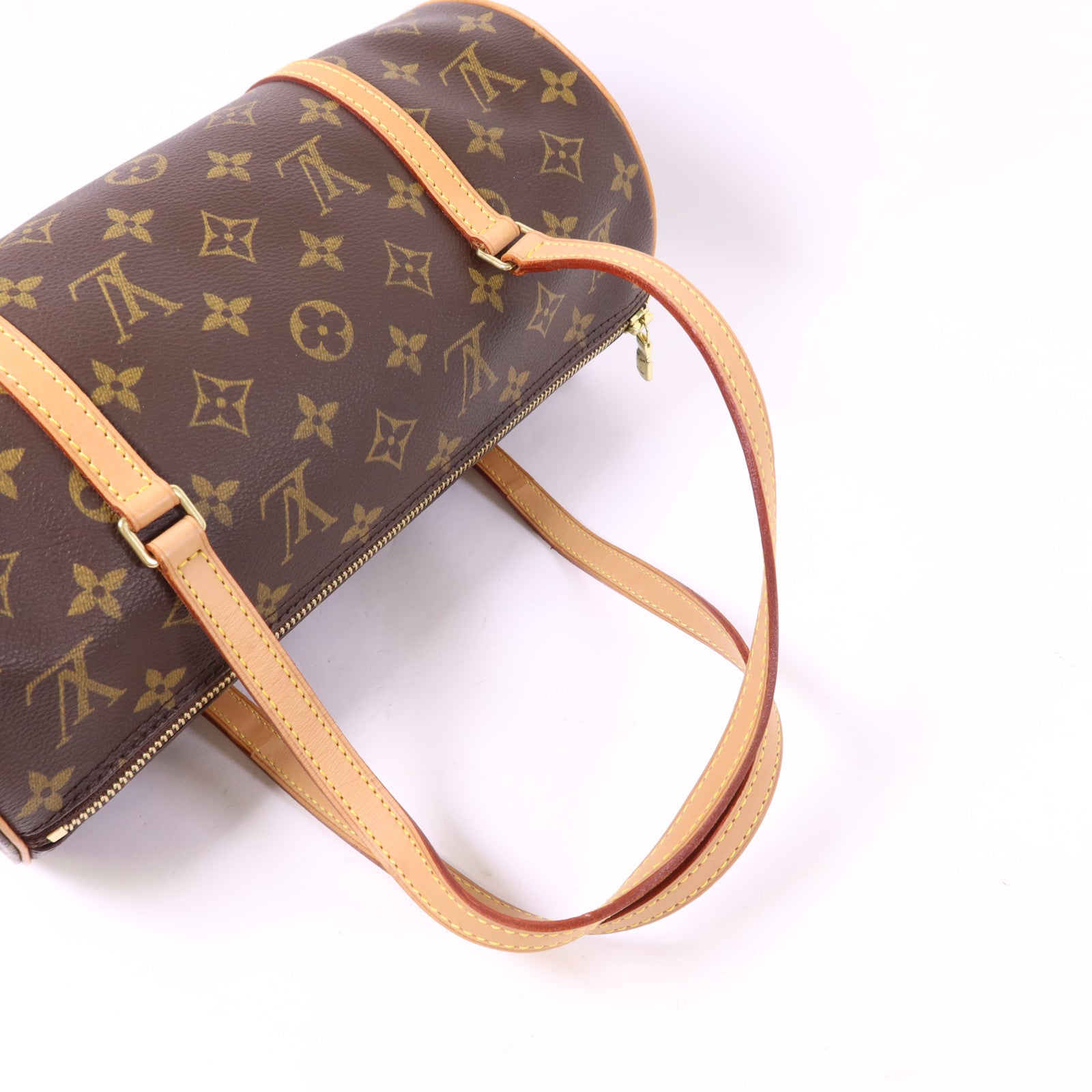 LOUIS VUITTON Monogram Papillon GM金扣手挽袋