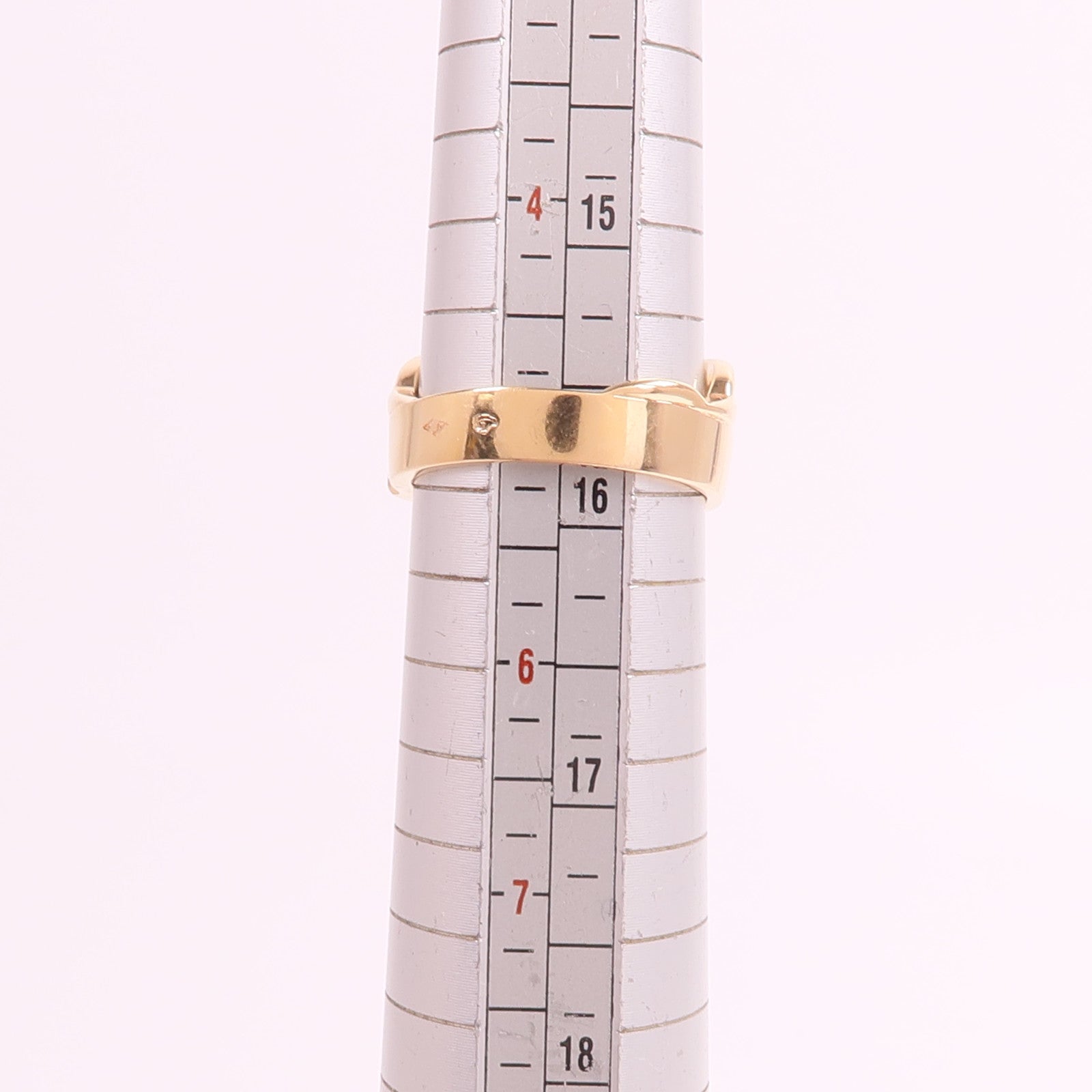 HERMES 18K玫瑰金Alchimie Kelly Ring鑽石戒指