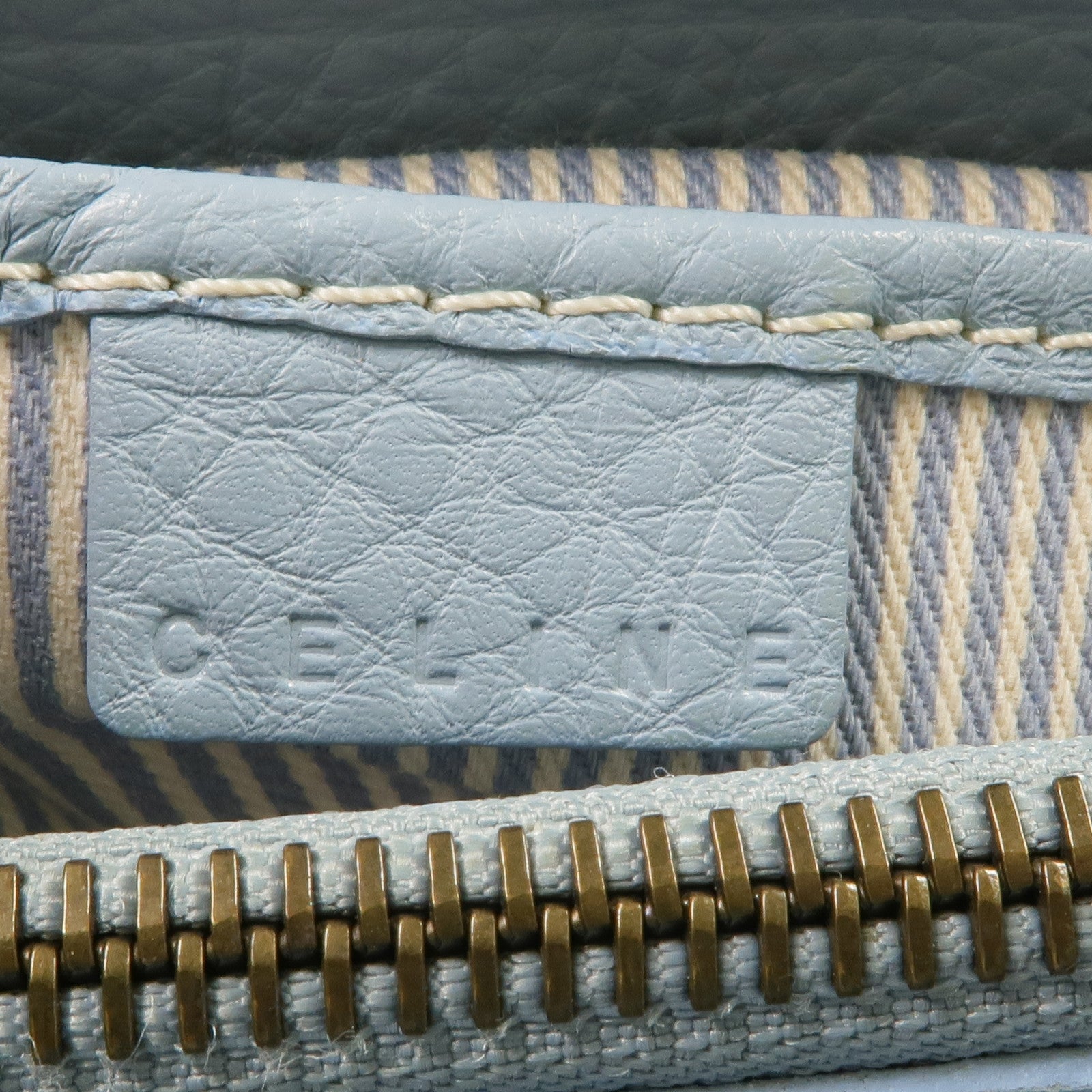 CELINE 牛皮皮革Handbag金扣手挽袋