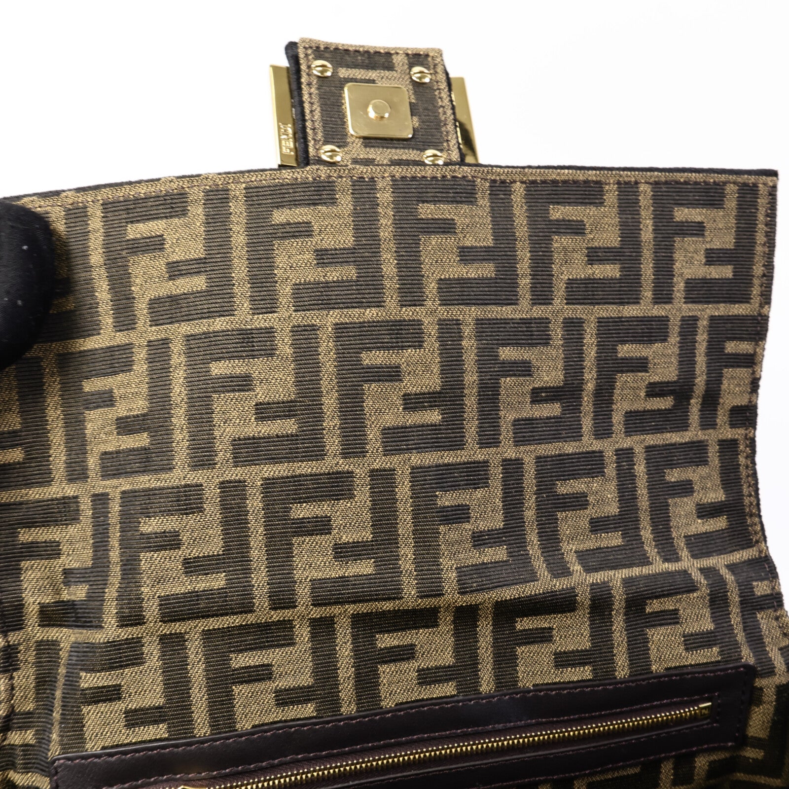 FENDI 帆布Baguette Bag手挽肩背兩用袋