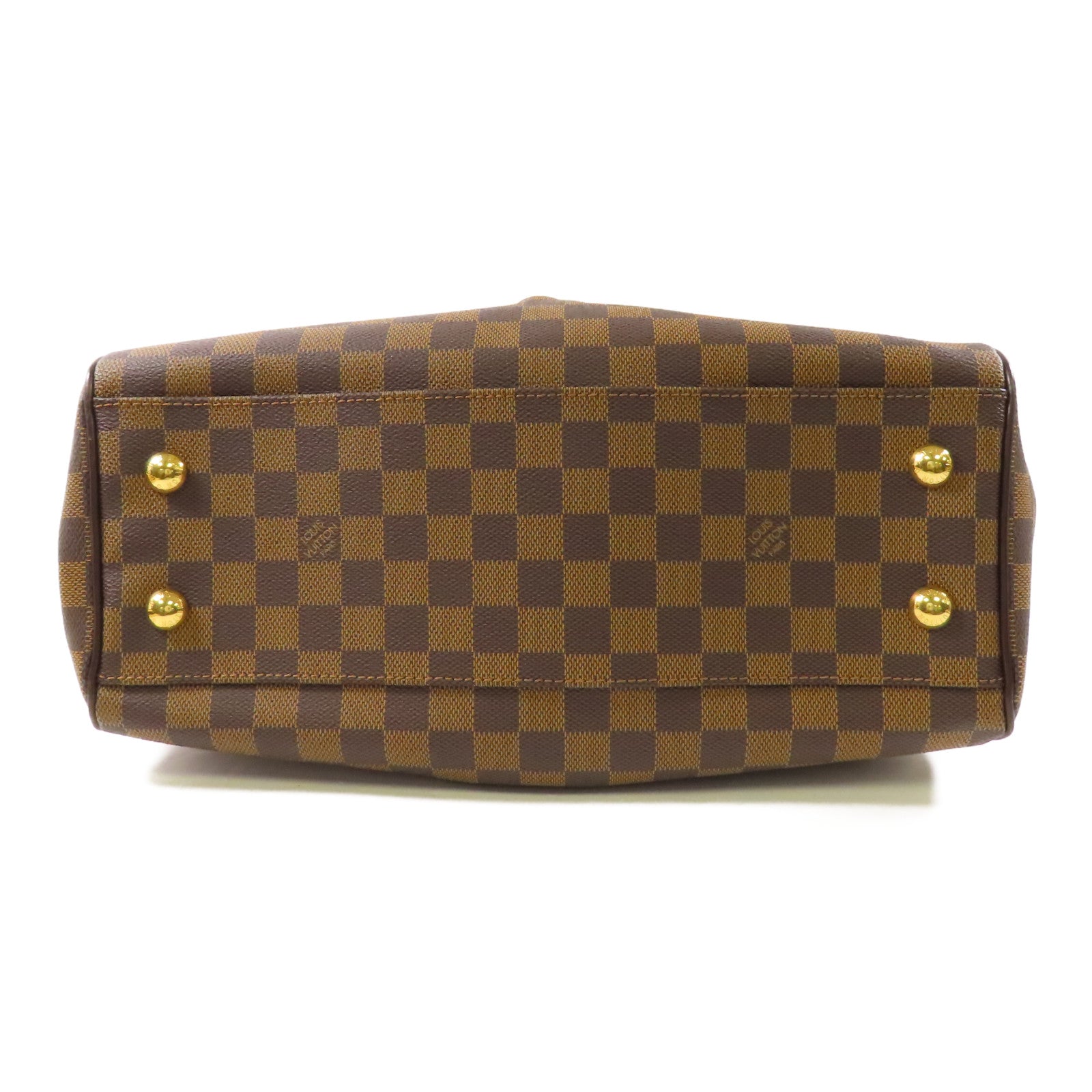 LOUIS VUITTON Damier Trevi PM金扣手挽肩背兩用袋