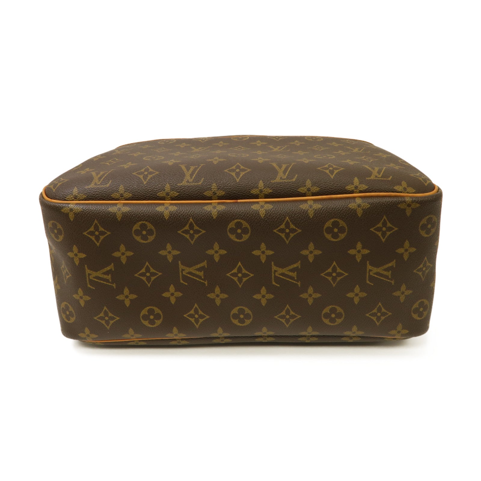LOUIS VUITTON 【激減優惠】Monogram Deauville GM金扣手挽袋啡色