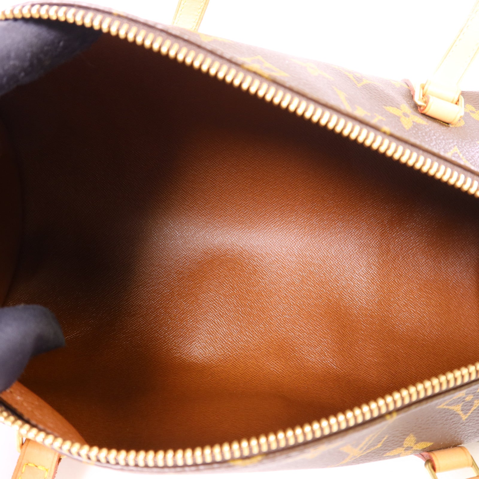 LOUIS VUITTON Monogram Papillon GM金扣手挽袋