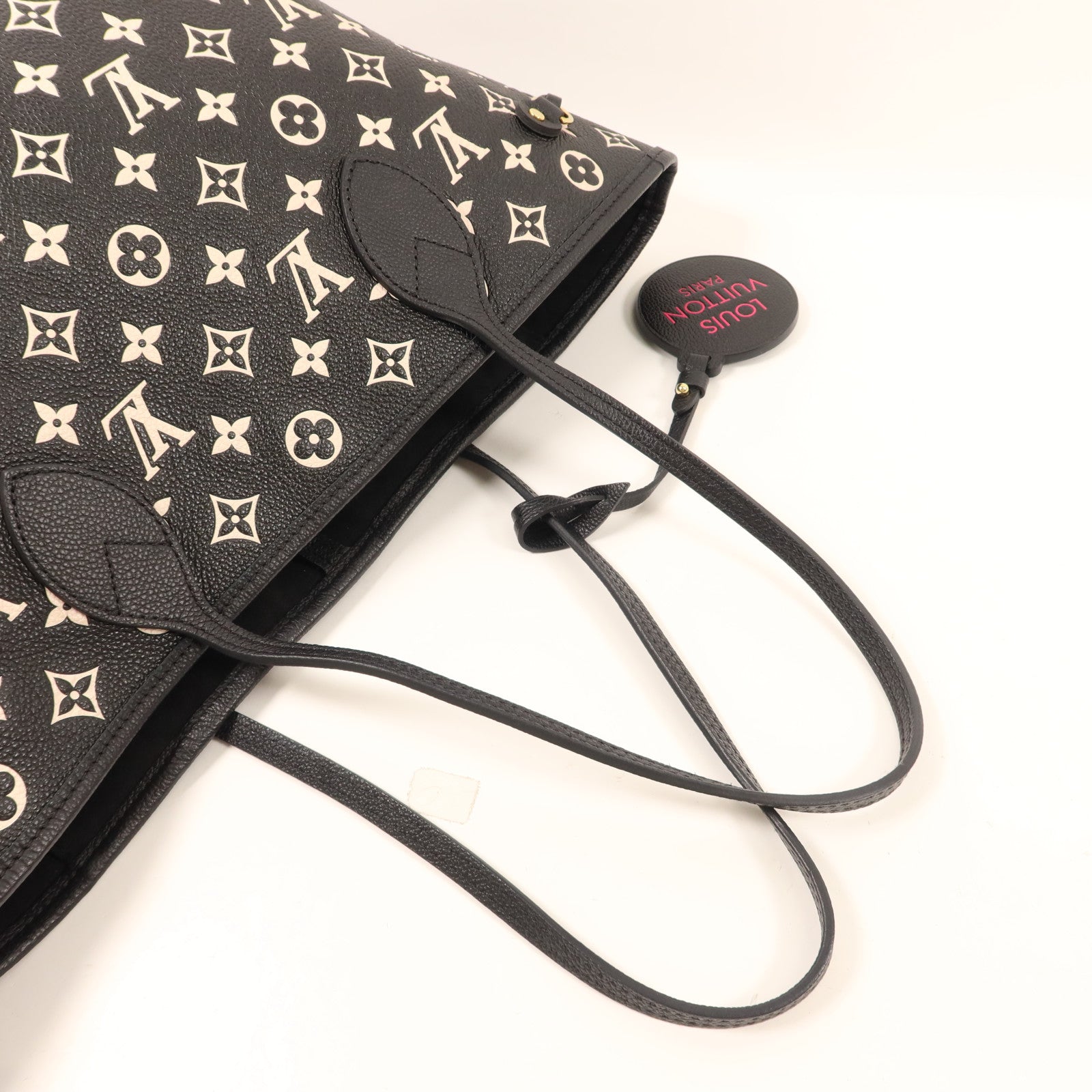 LOUIS VUITTON Monogram Empreinte Neverfull MM金扣手挽袋