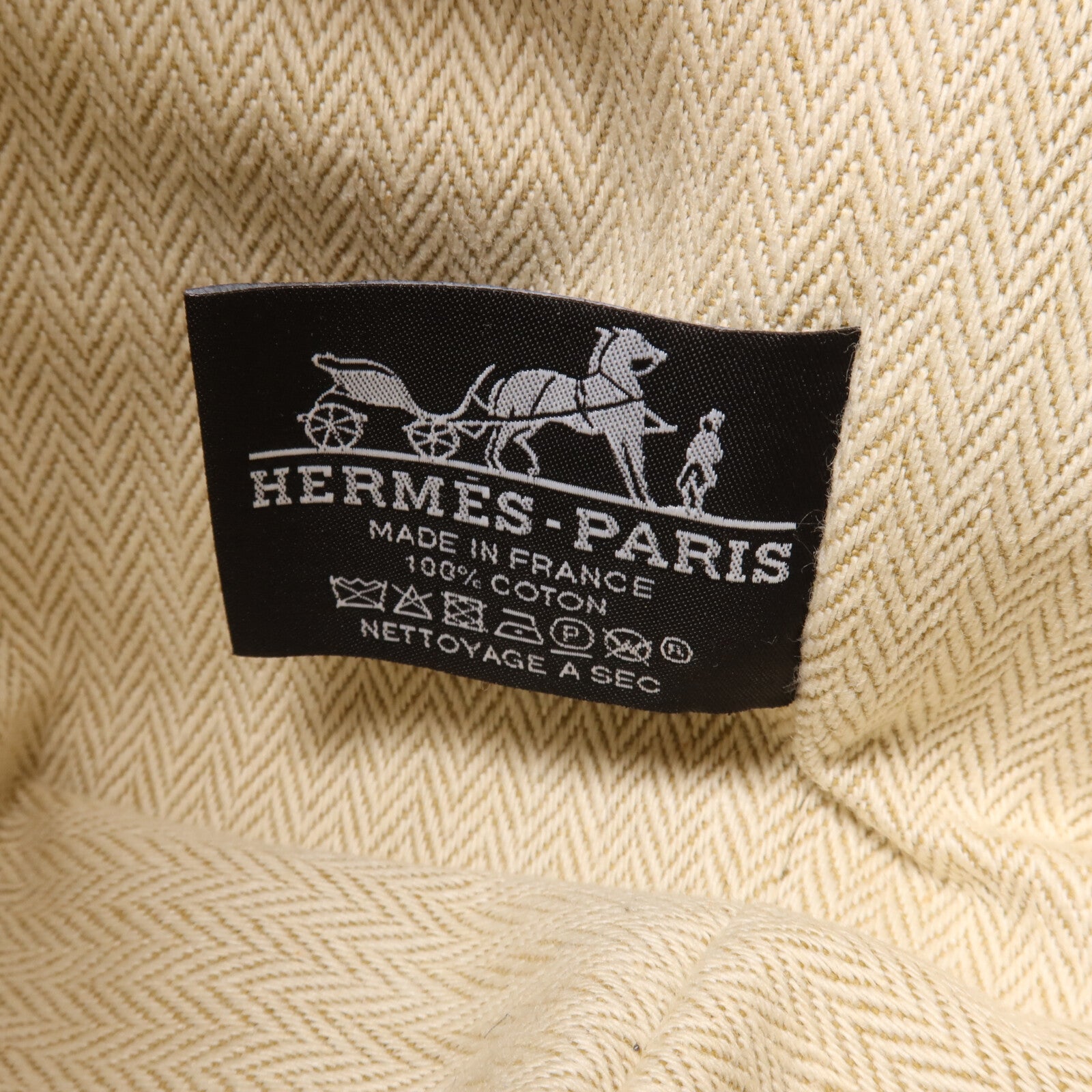 HERMES 帆布Bride A Brac PM手挽袋Bleu Marine