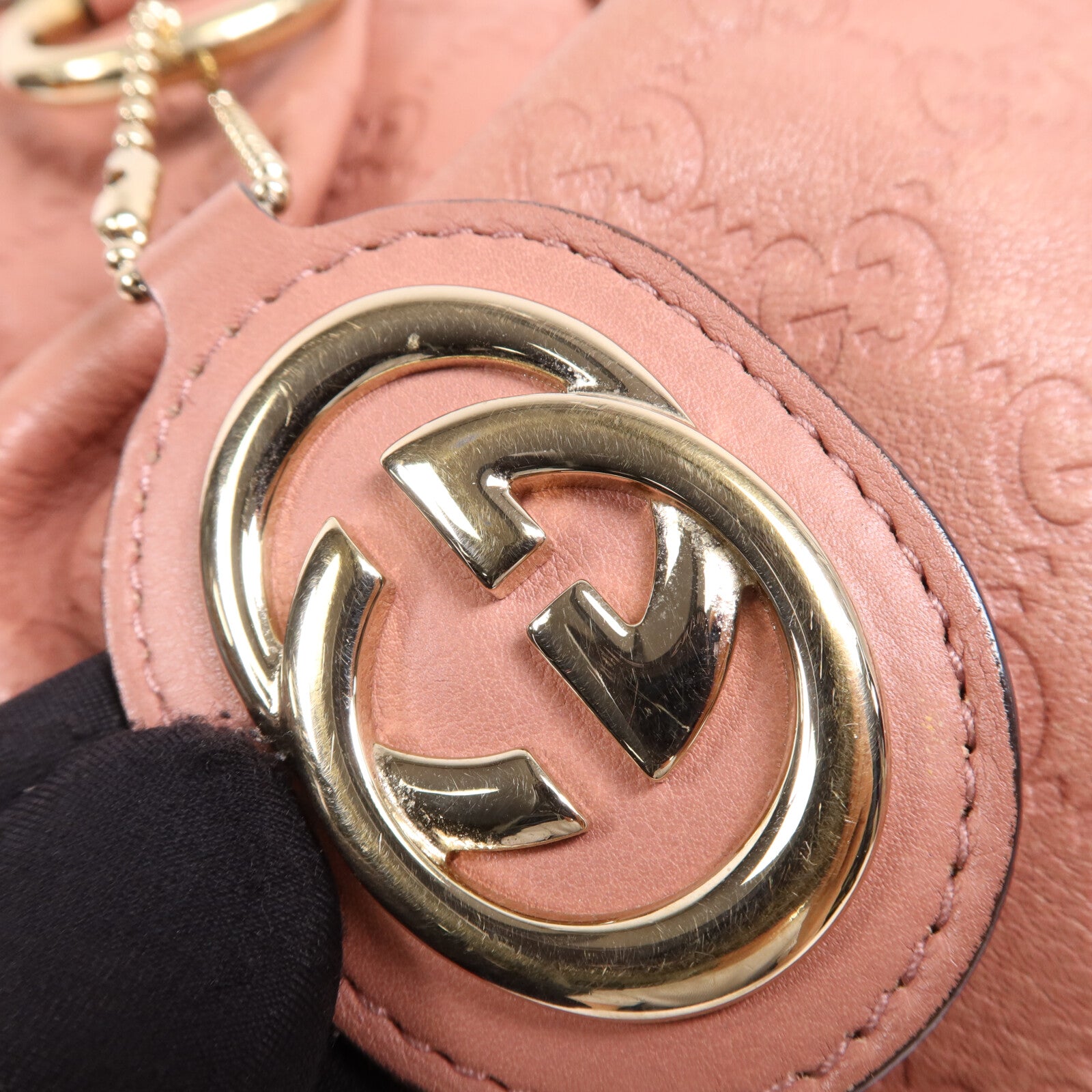 GUCCI 牛皮皮革Shoulder Bag金扣肩背袋