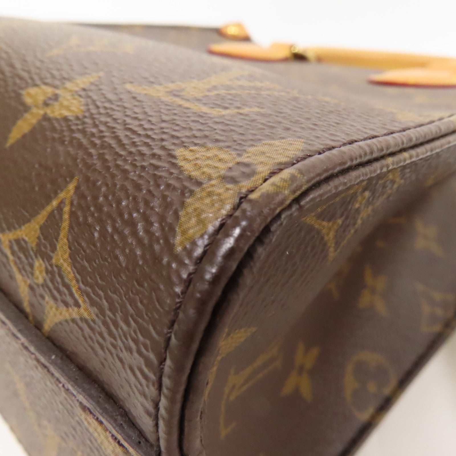 LOUIS VUITTON LV GHW Sac Plat BB 2 Way Shoulder Handbag M45847 Monogram Brown