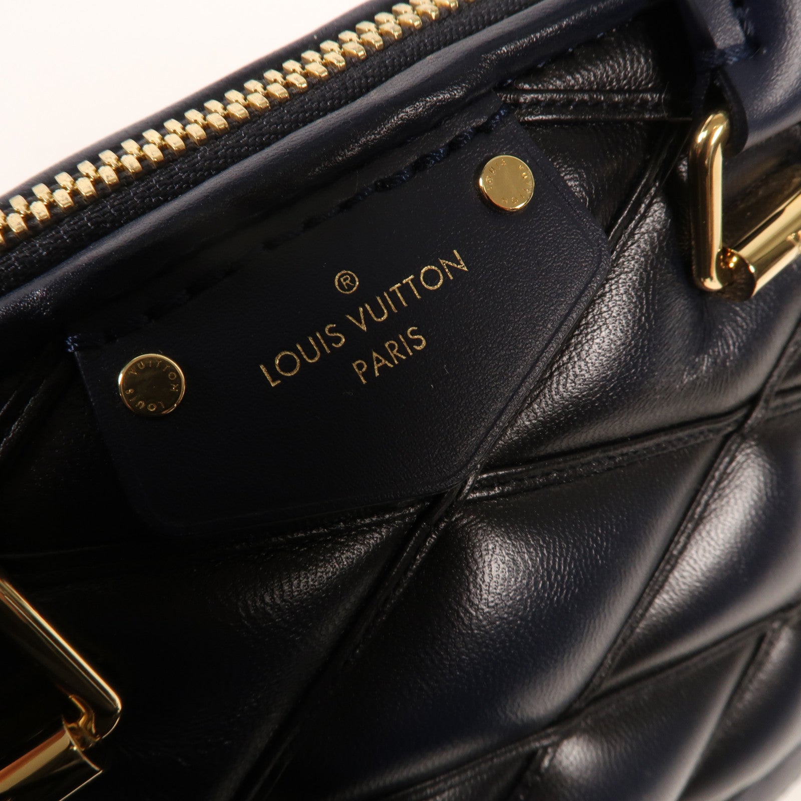 LOUIS VUITTON Malletage Alma BB金扣手挽肩背兩用袋