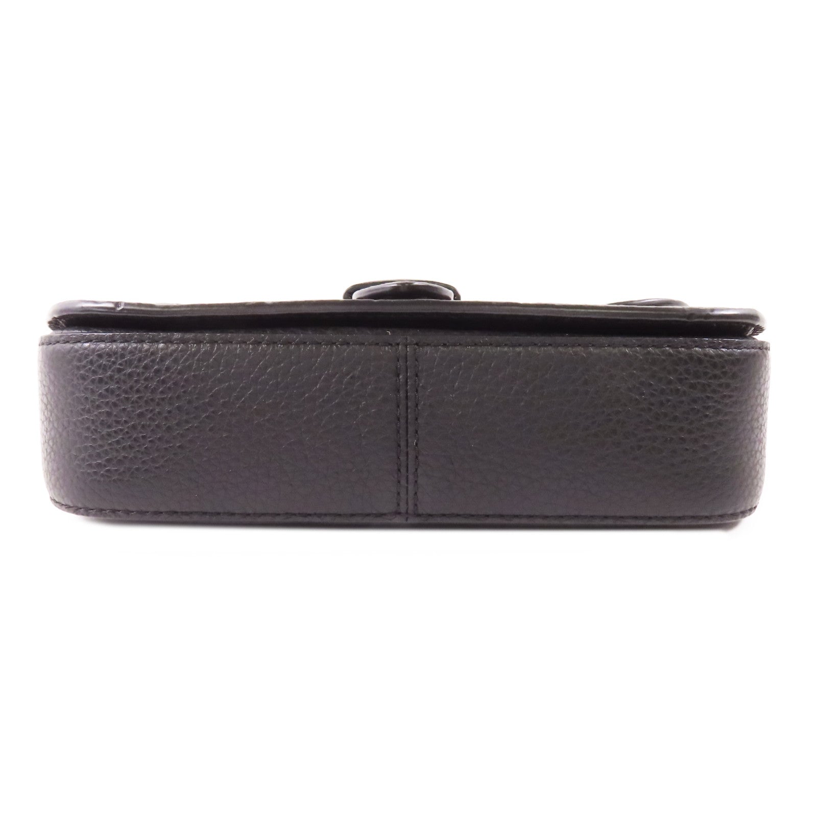 COACH 牛皮皮革Shoulder Bag金扣鏈帶肩背袋