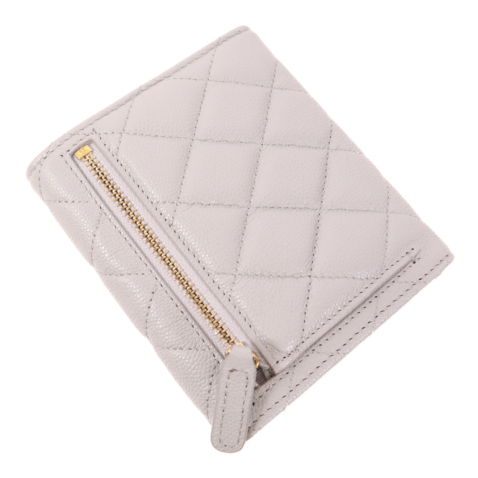 CHANEL 牛皮皮革Wallet金扣錢包