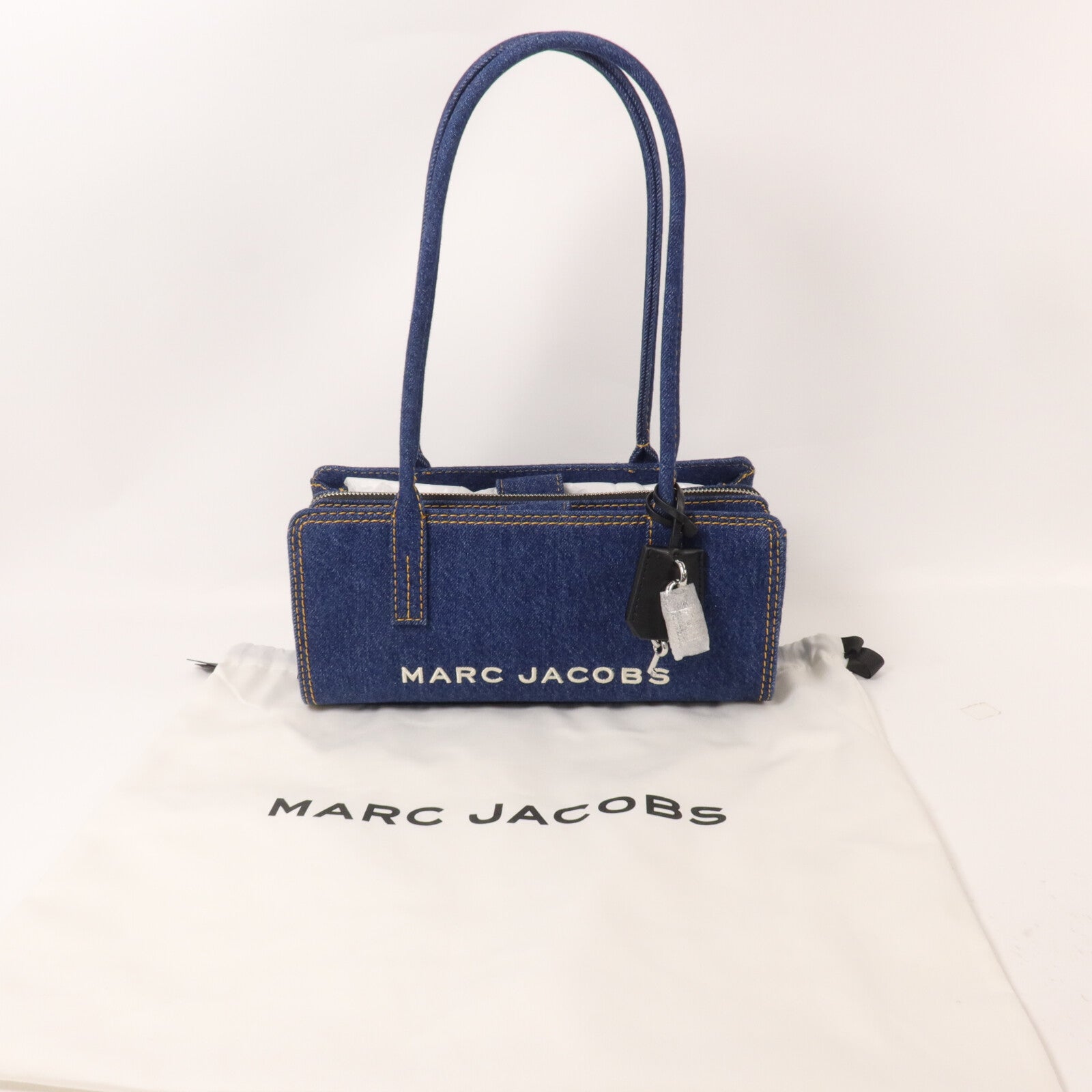 MARC JACOBS 牛仔布Logo Shoulder Bag肩背袋