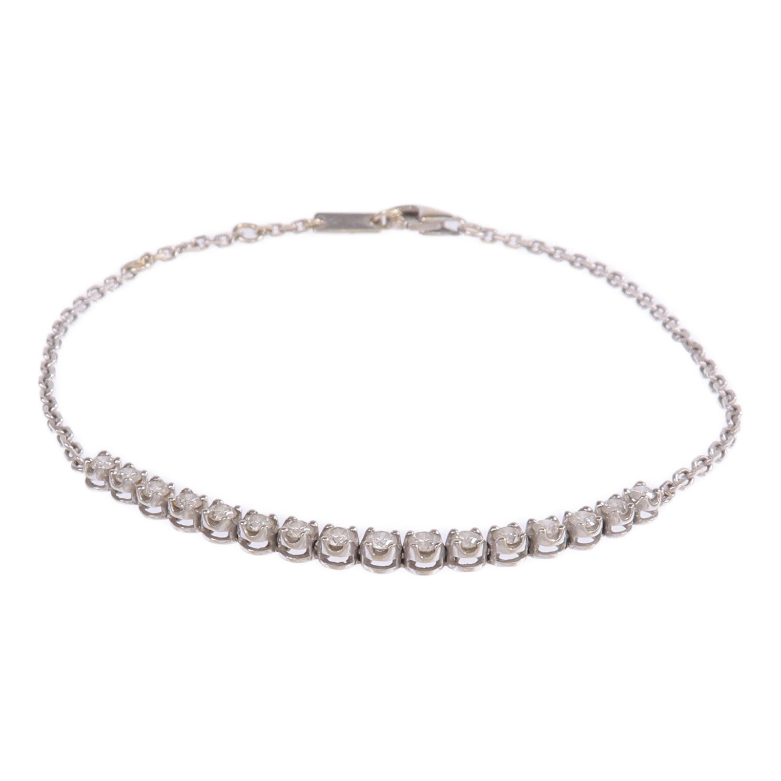 JEWELRY 18K白金Diamond Bracelet鑽石手鏈