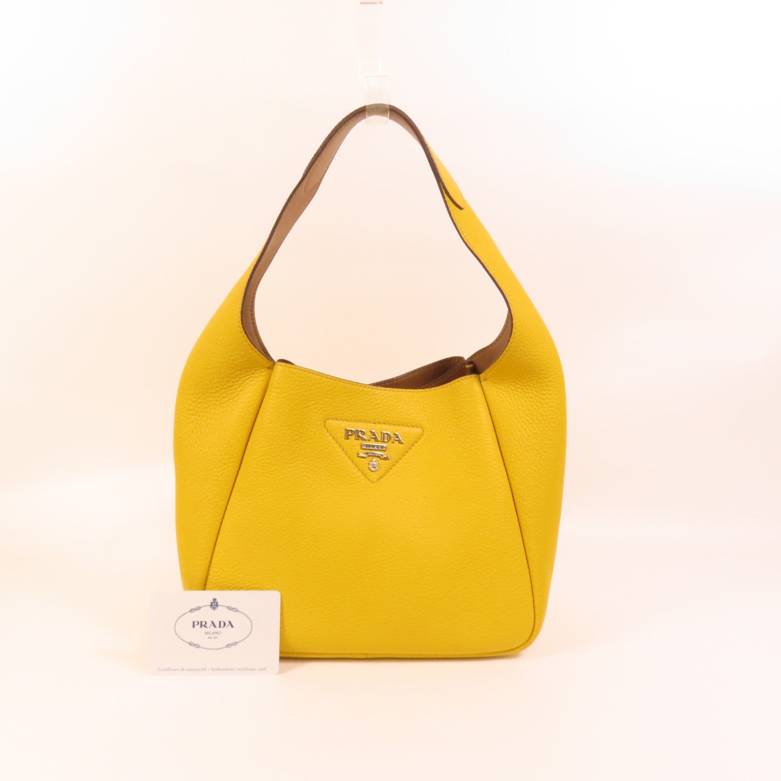 PRADA 牛皮皮革Hobo手挽袋