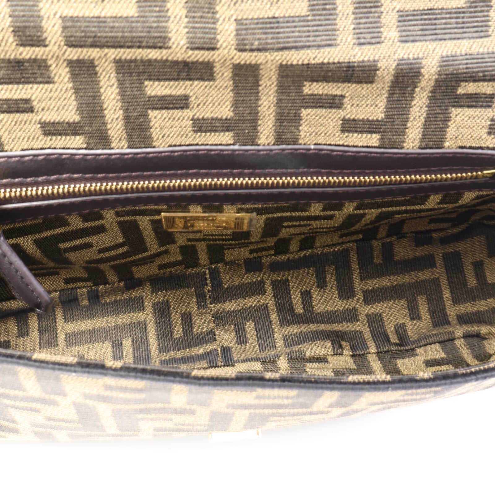 FENDI 帆布Baguette Bag手挽肩背兩用袋