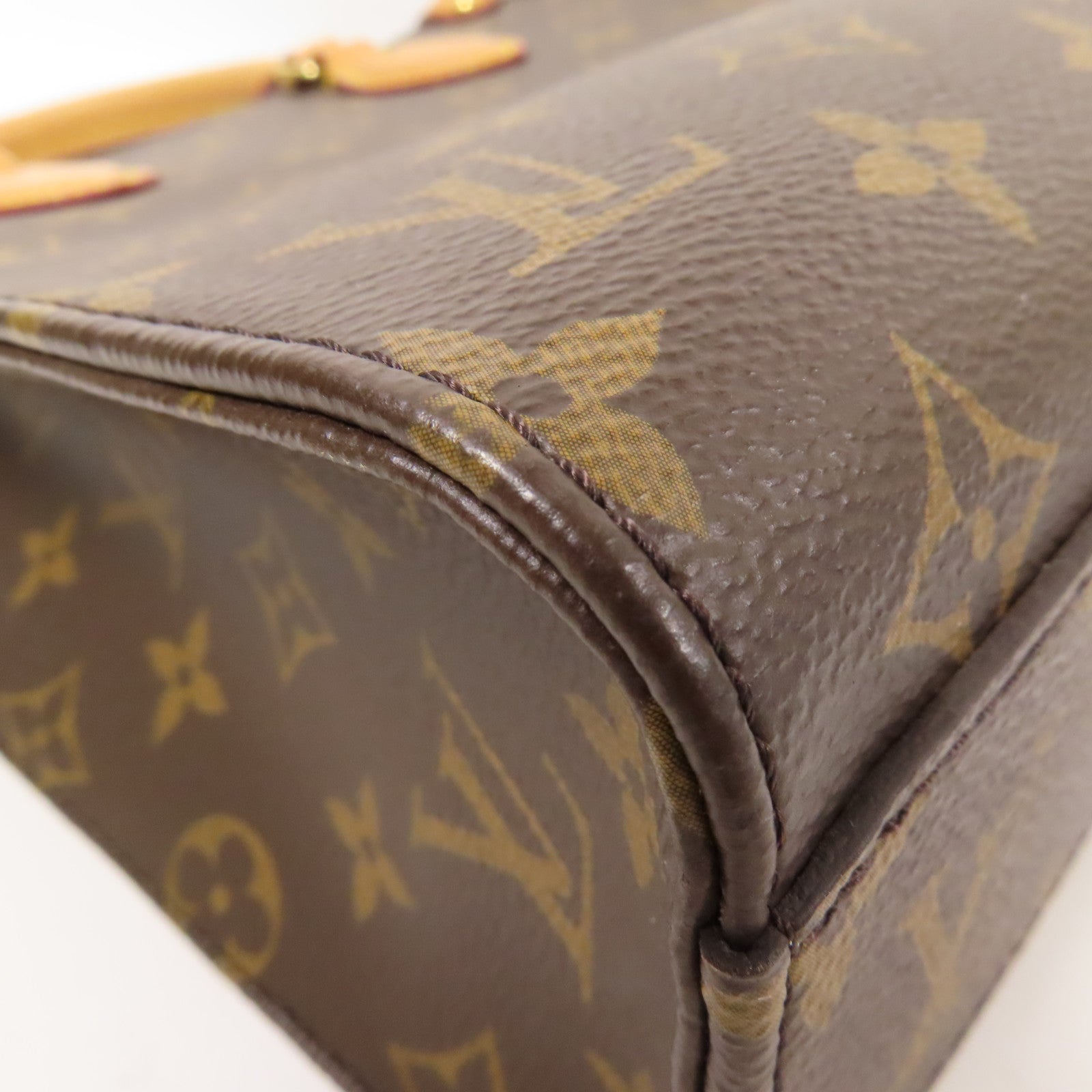 LOUIS VUITTON LV GHW Sac Plat BB 2 Way Shoulder Handbag M45847 Monogram Brown