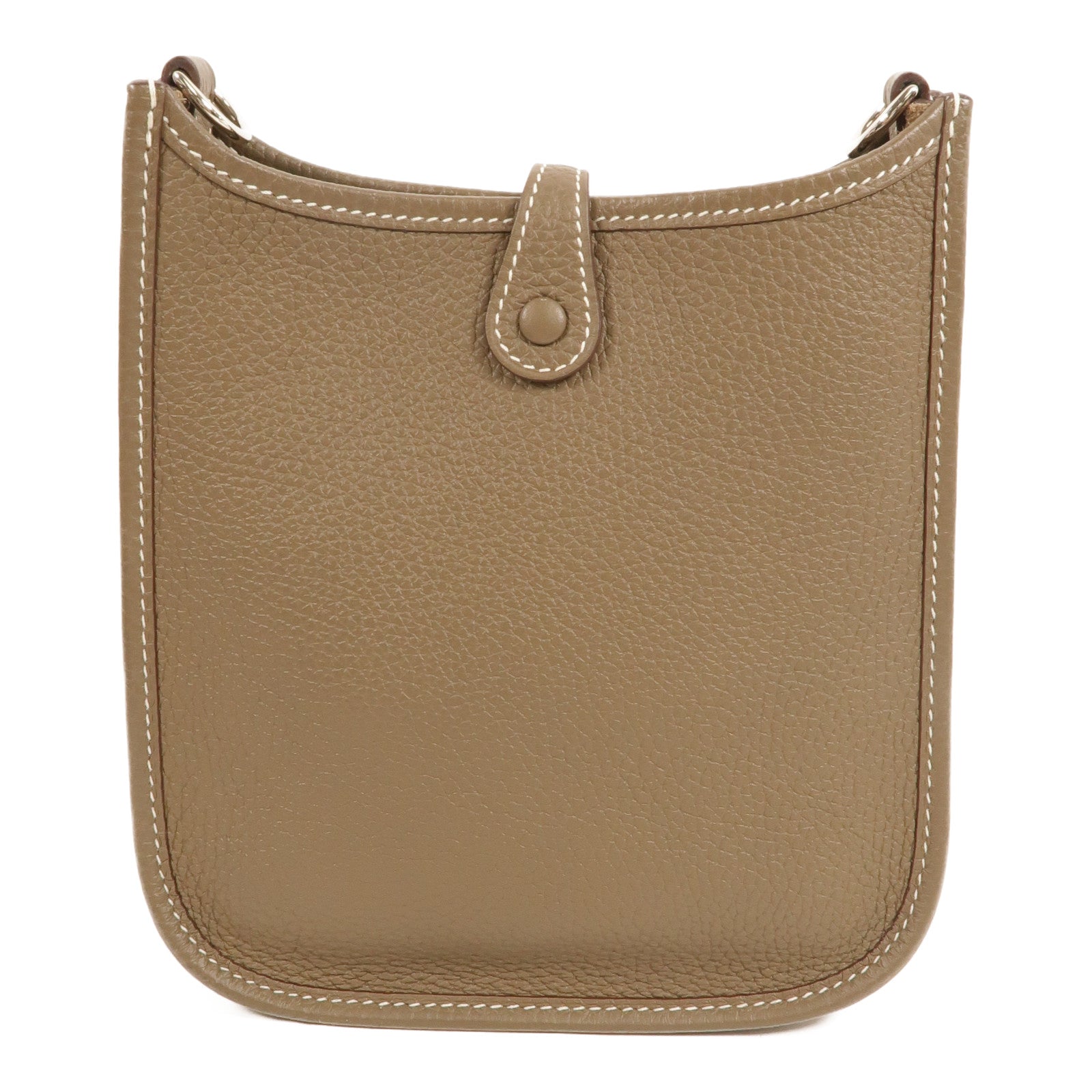 HERMES Clemence皮革Evelyne TPM肩背袋Etoupe
