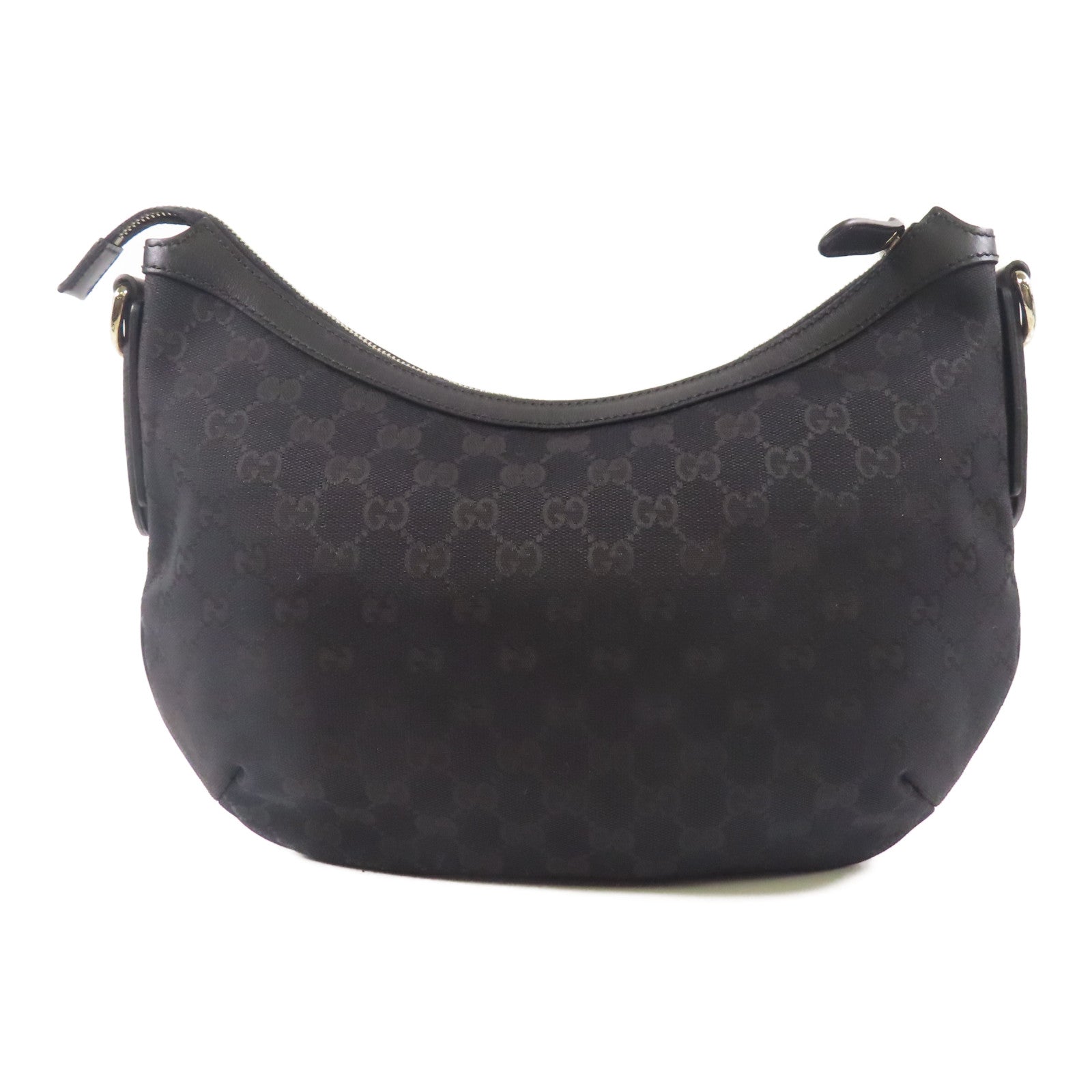 GUCCI 帆布Shoulder Bag銀扣肩背袋