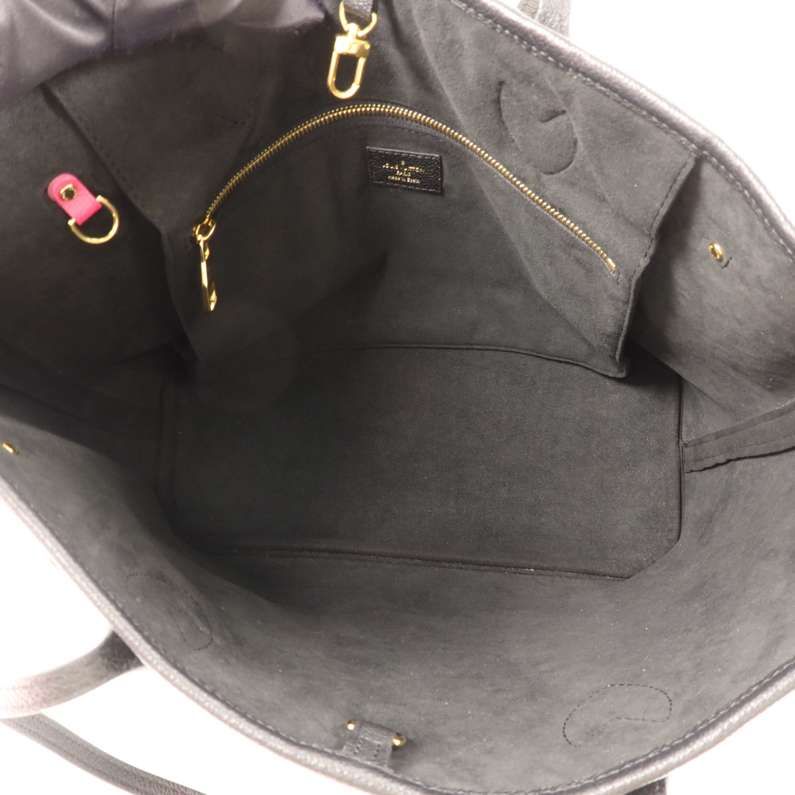 LOUIS VUITTON Monogram Empreinte Neverfull MM金扣手挽袋
