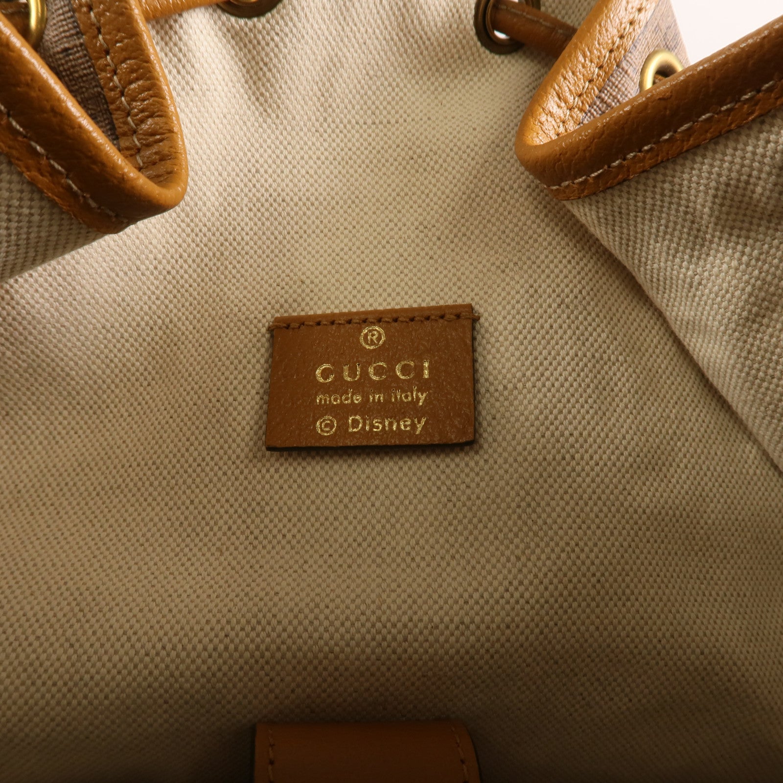 GUCCI 【激減優惠】塗層帆布Gucci X Disney Backpack背包