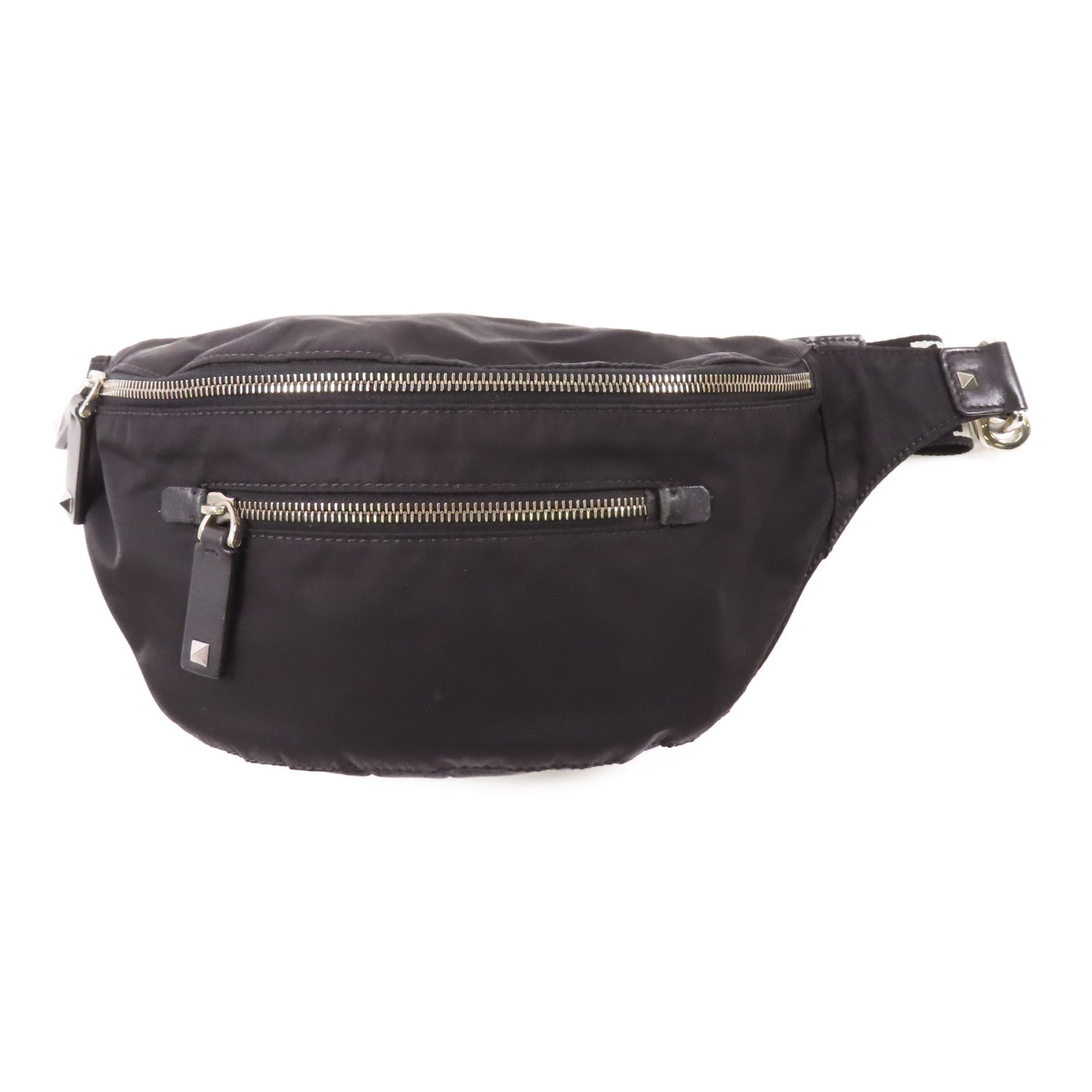 Valentino 尼龍Waist Bag銀扣腰包
