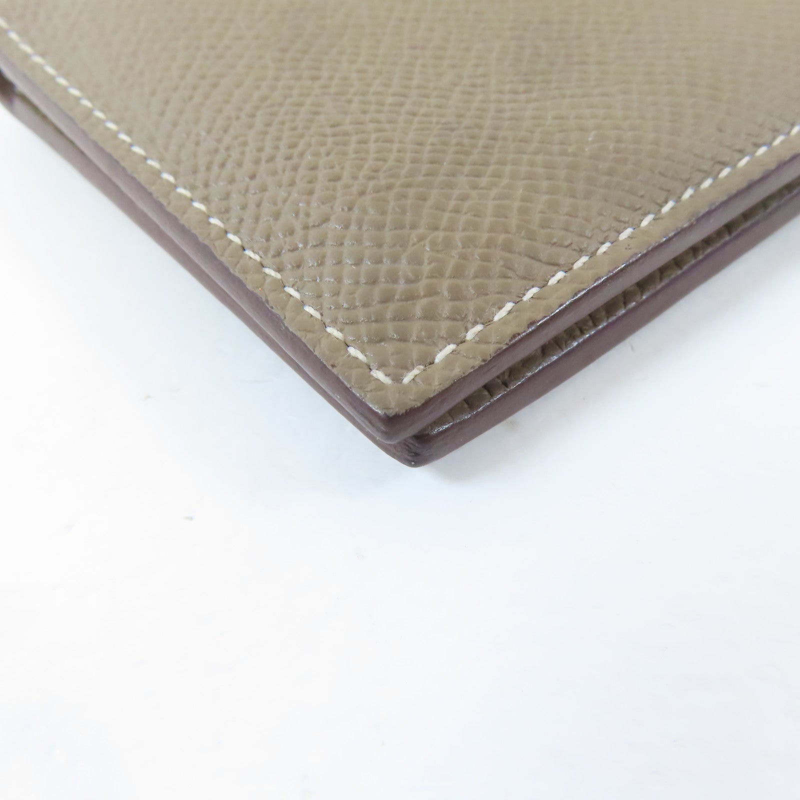 HERMES Epsom皮革MC2 Euclide Card Holder卡片套Etoupe/大象灰色