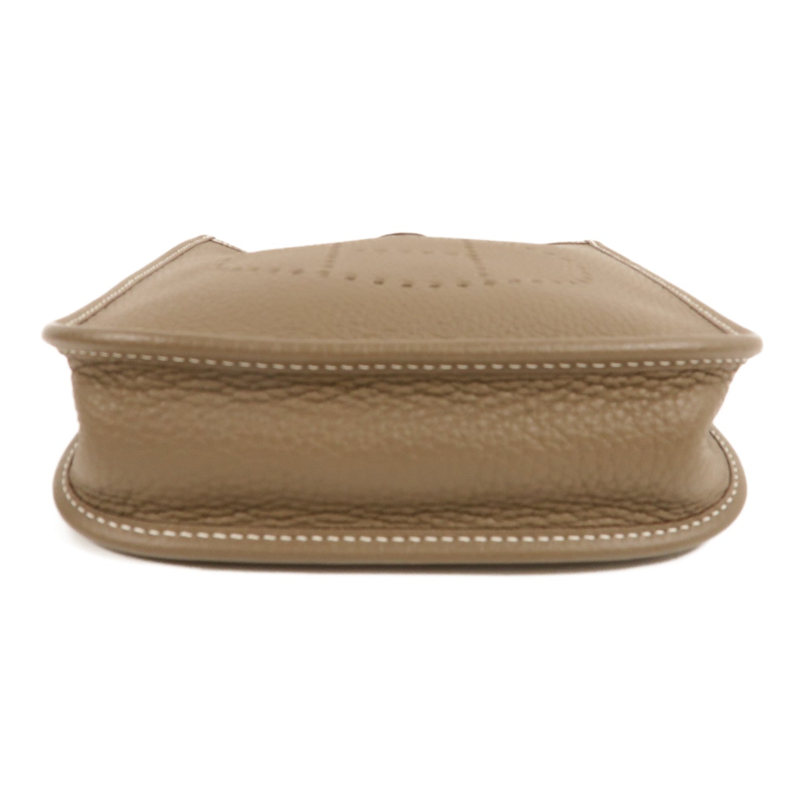 HERMES Clemence皮革Evelyne TPM肩背袋Etoupe