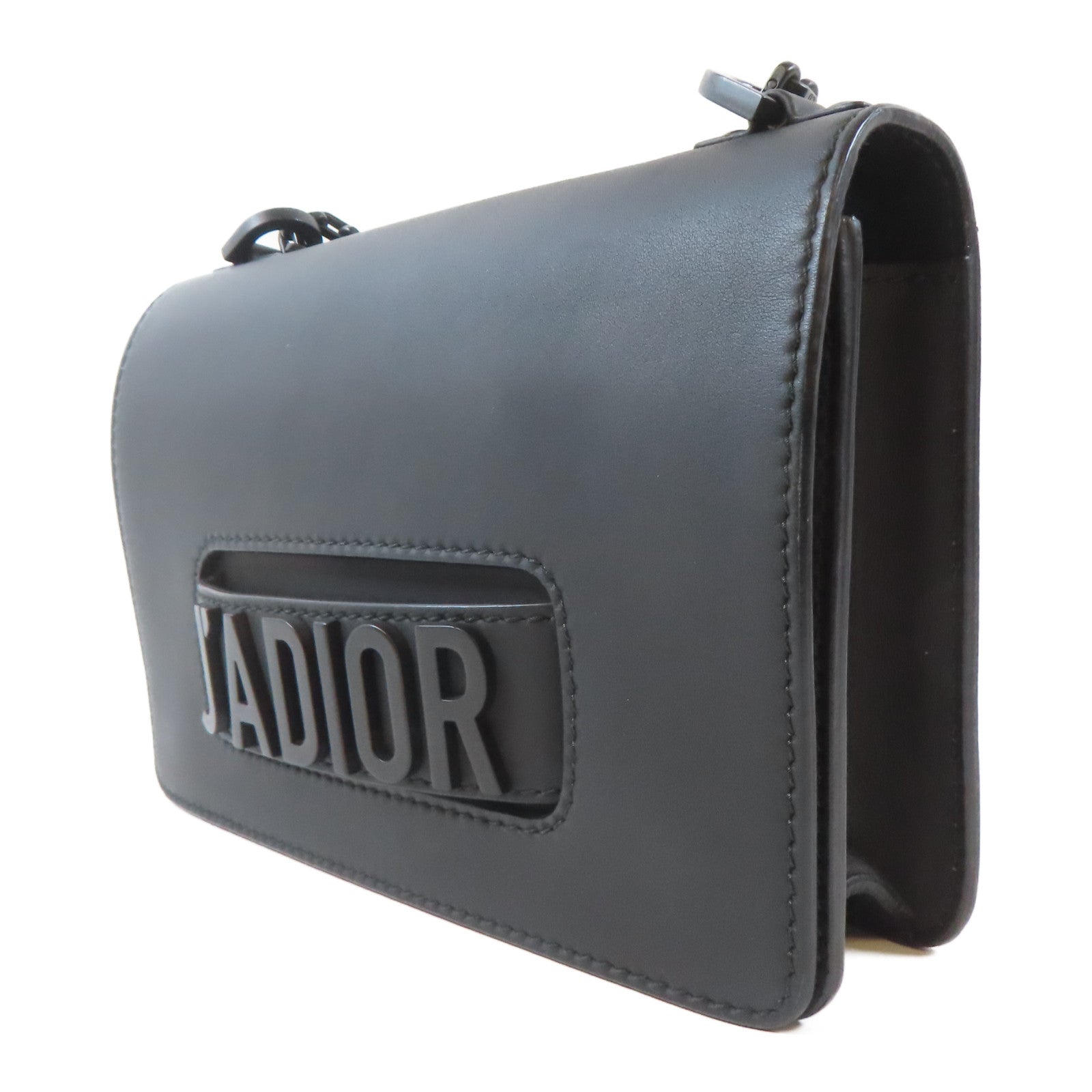 Dior 【激減優惠】牛皮皮革J'odior So Black鏈帶肩背袋黑色