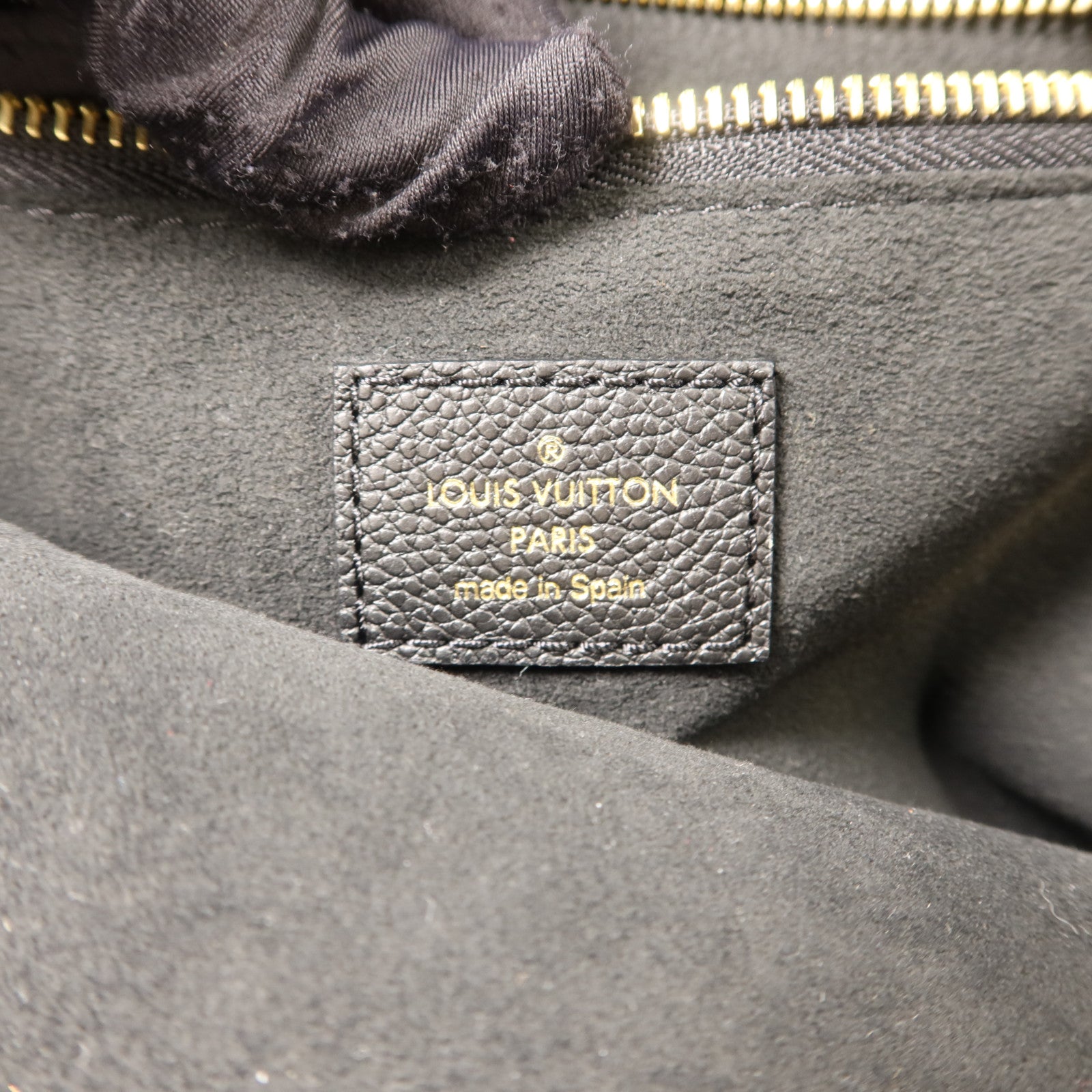 LOUIS VUITTON Monogram Empreinte Neverfull MM金扣手挽袋