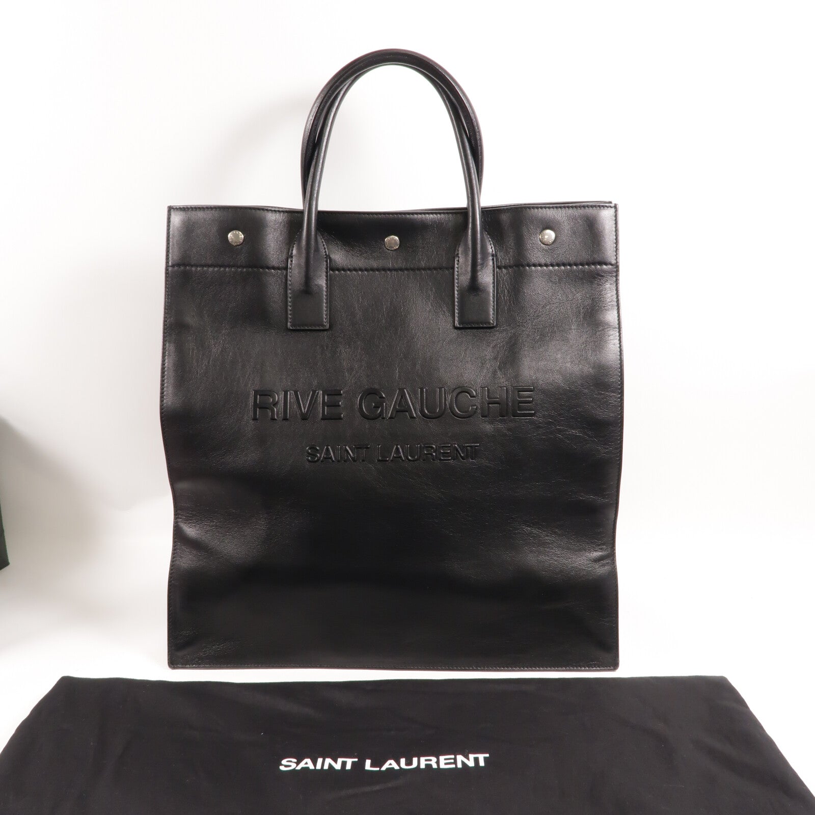 YVES SAINT LAURENT 牛皮皮革North South Rive Gauche Tote手挽袋