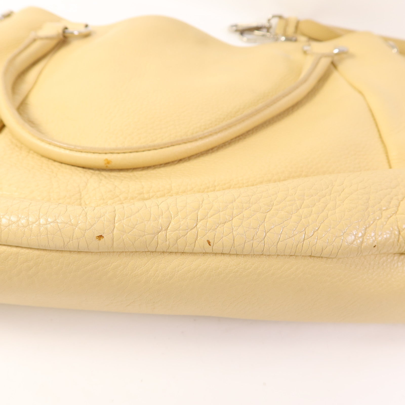PRADA 牛皮皮革Vitello Daino 2 Way Shoulder Bag銀扣手挽肩背兩用袋