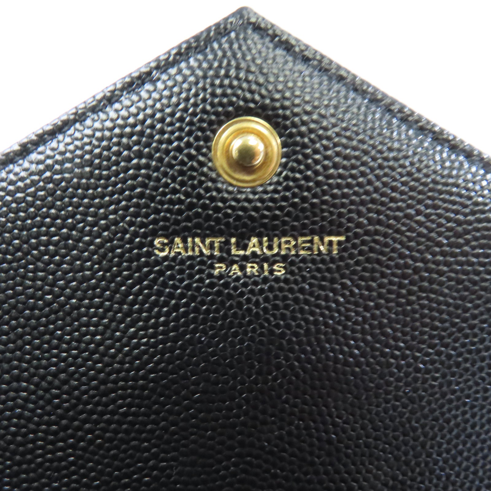 SAINT LAURENT 牛皮皮革 Cassandro金扣鏈帶肩背袋黑色