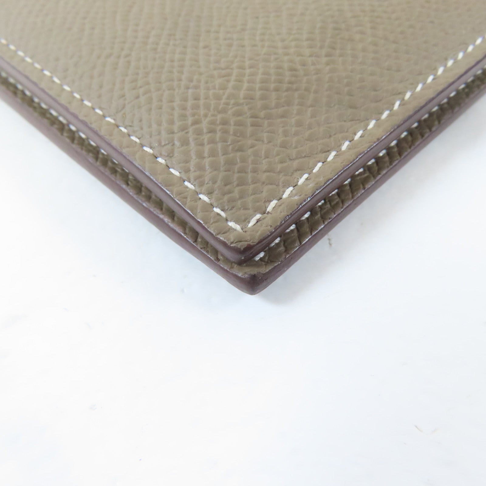 HERMES Epsom皮革MC2 Euclide Card Holder卡片套Etoupe/大象灰色