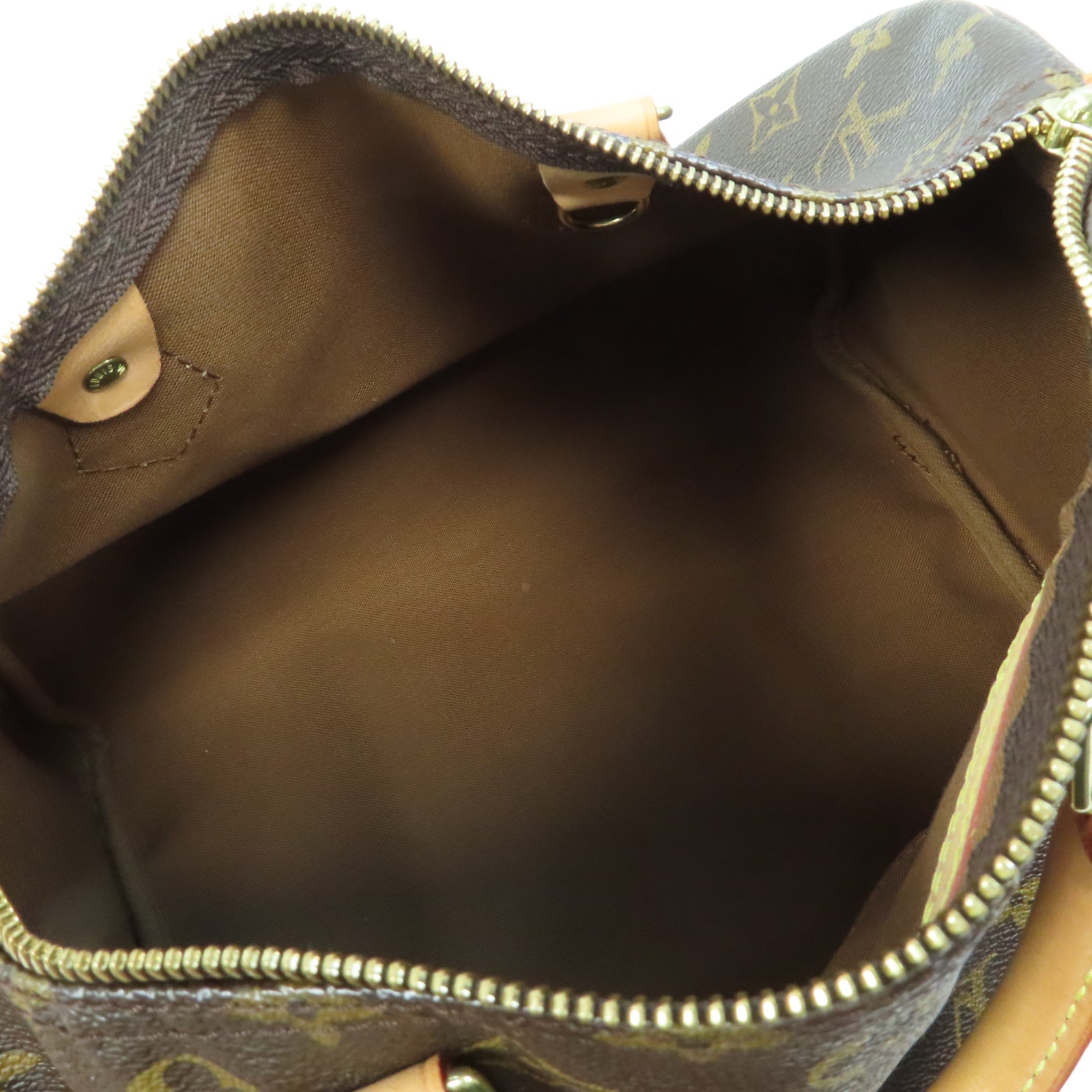 LOUIS VUITTON Monogram Speedy 30金扣手挽袋啡色