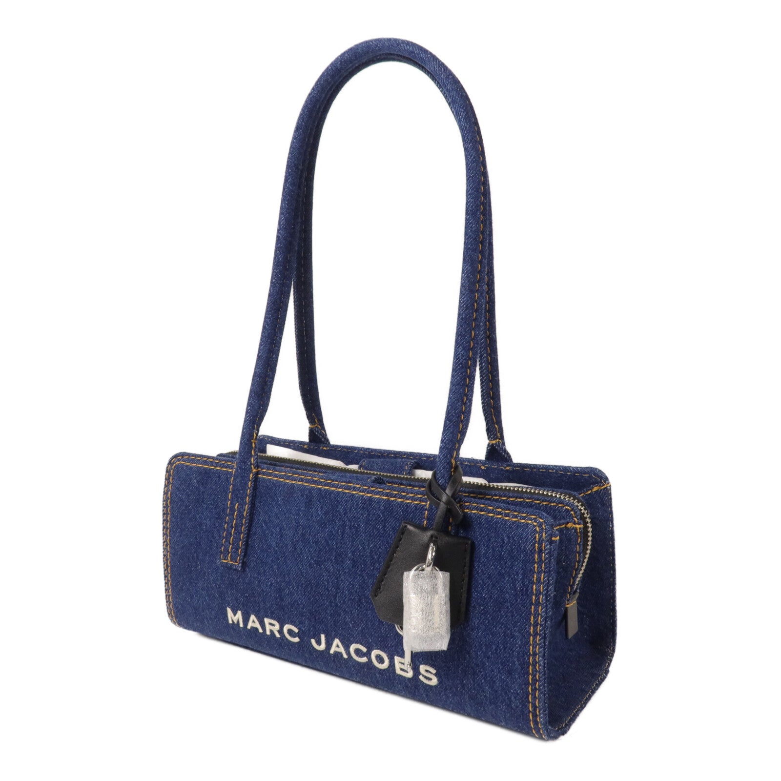 MARC JACOBS 牛仔布Logo Shoulder Bag肩背袋