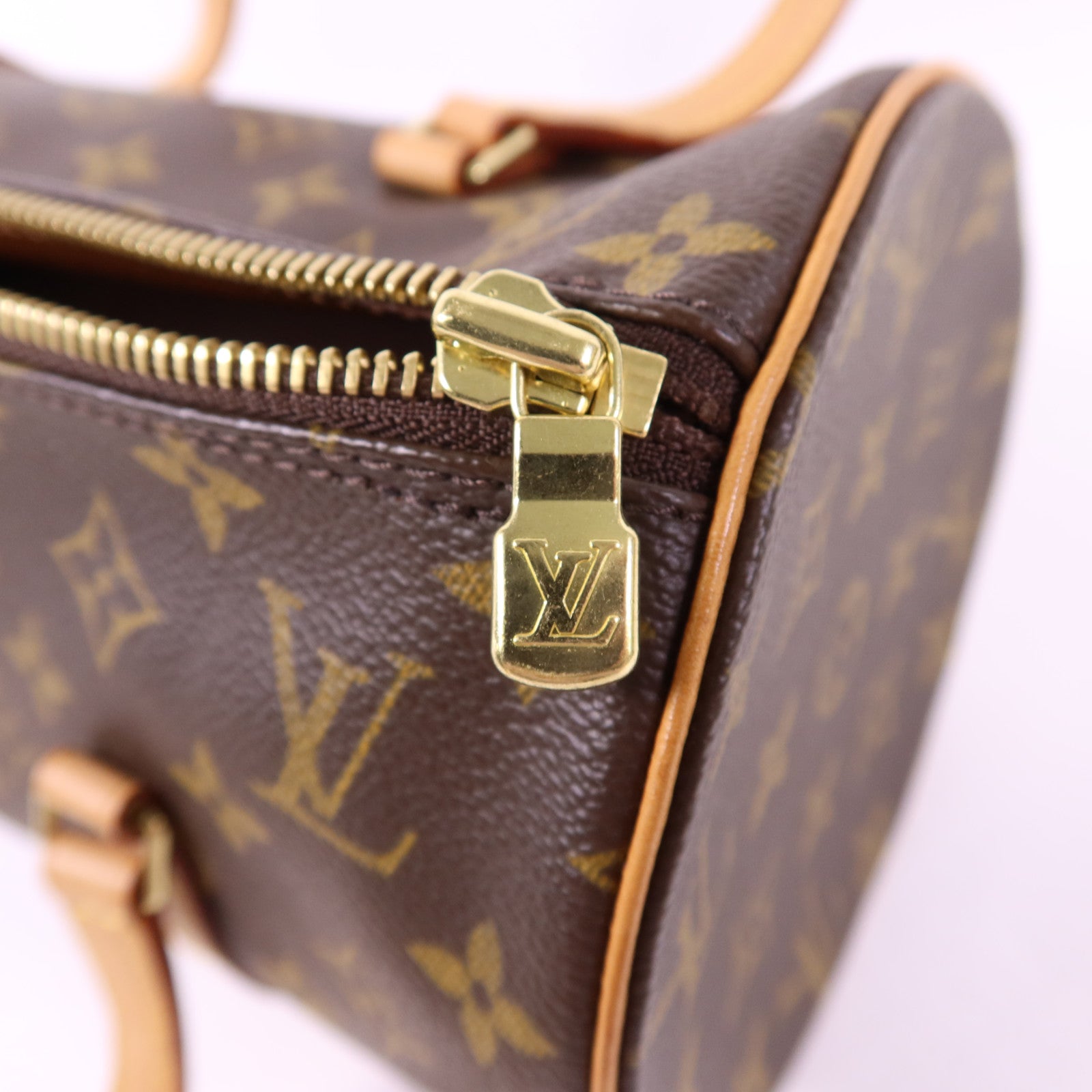 LOUIS VUITTON Monogram Papillon GM金扣手挽袋