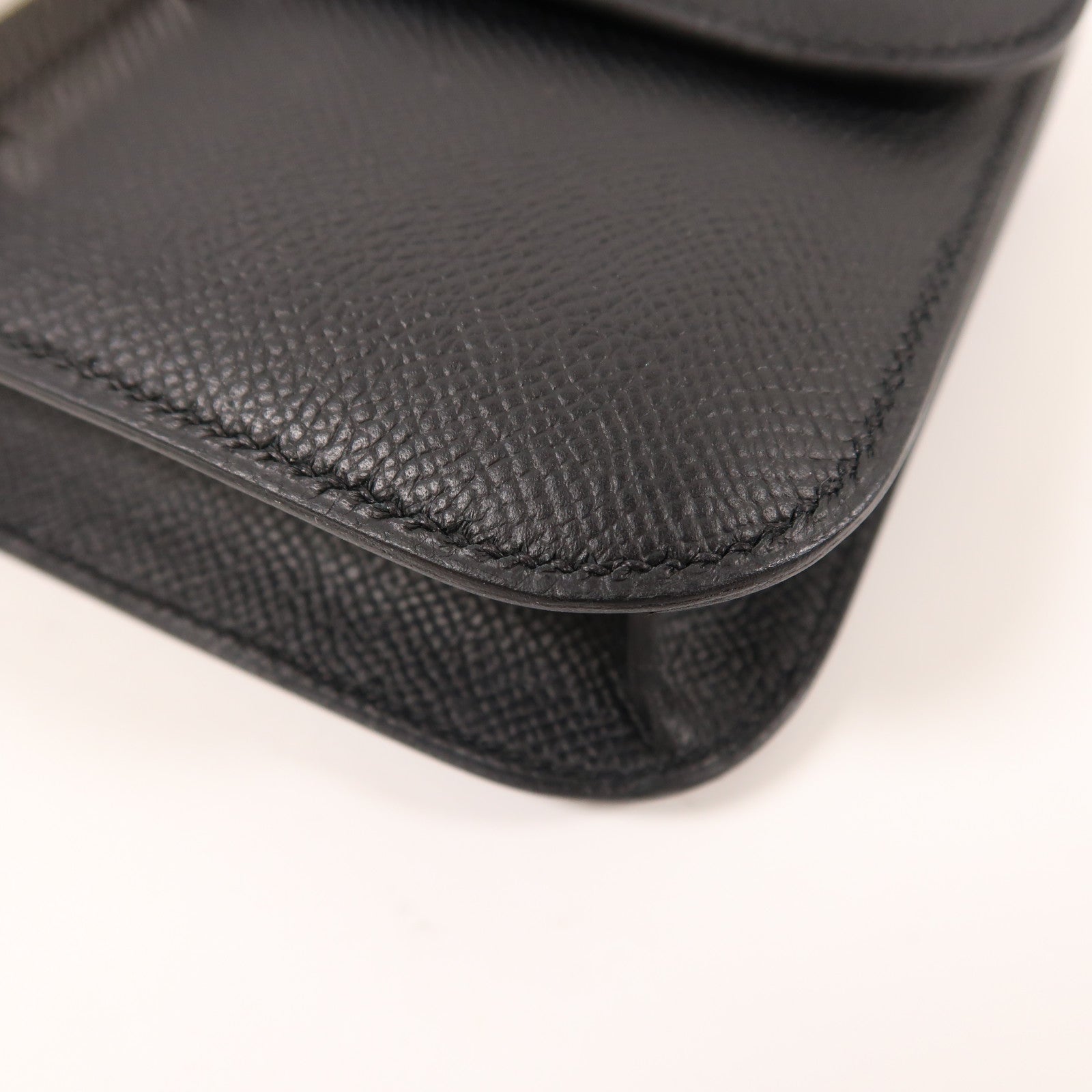 HERMES Epsom皮革Constance Elan銀扣肩背袋