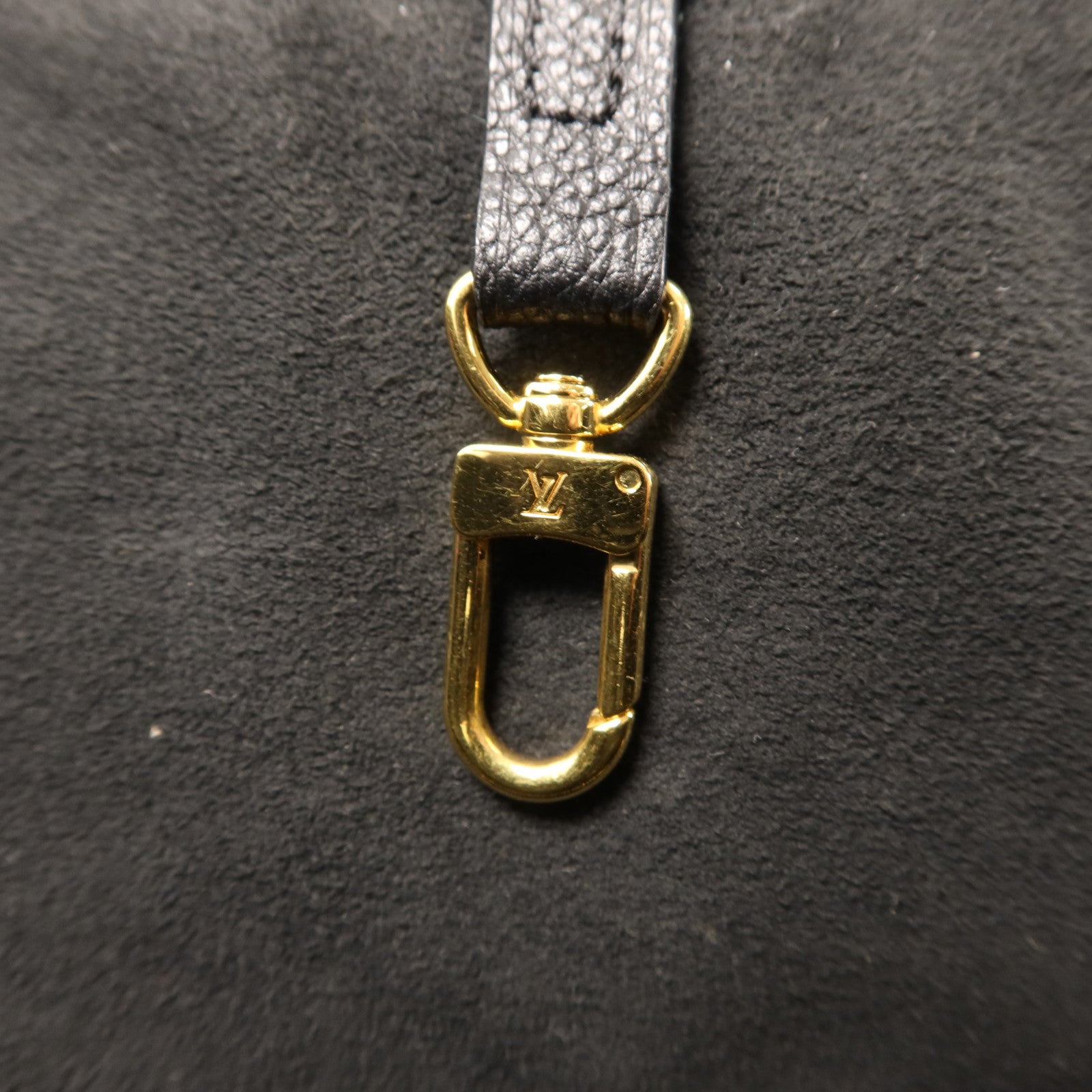 LOUIS VUITTON Monogram Empreinte Neverfull MM金扣手挽袋