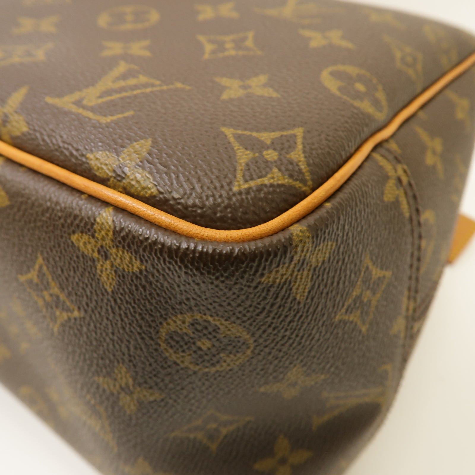 LOUIS VUITTON 【激減優惠】Monogram Deauville GM金扣手挽袋啡色
