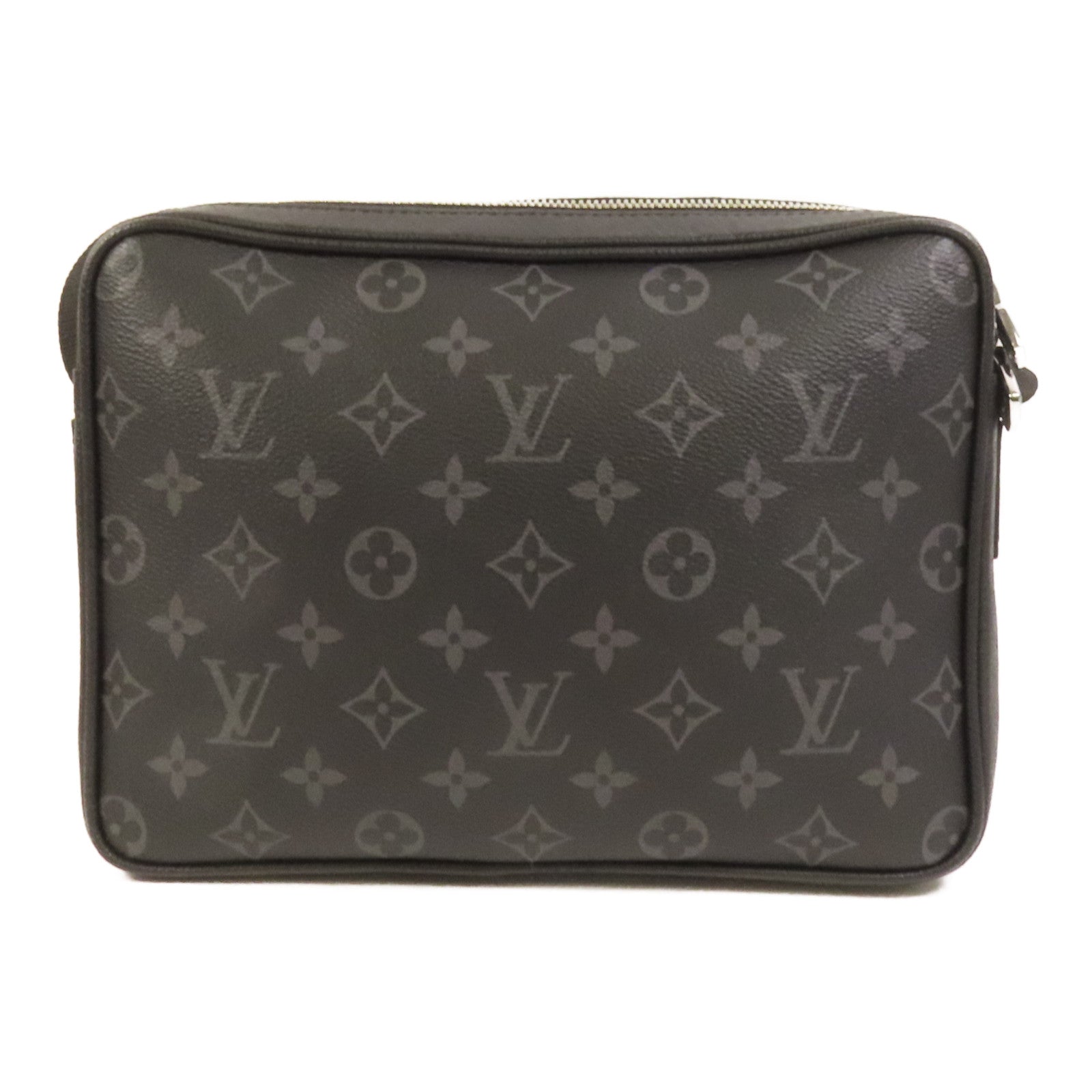 LOUIS VUITTON Monogram Eclipse Outdoor Messenger銀扣肩背袋