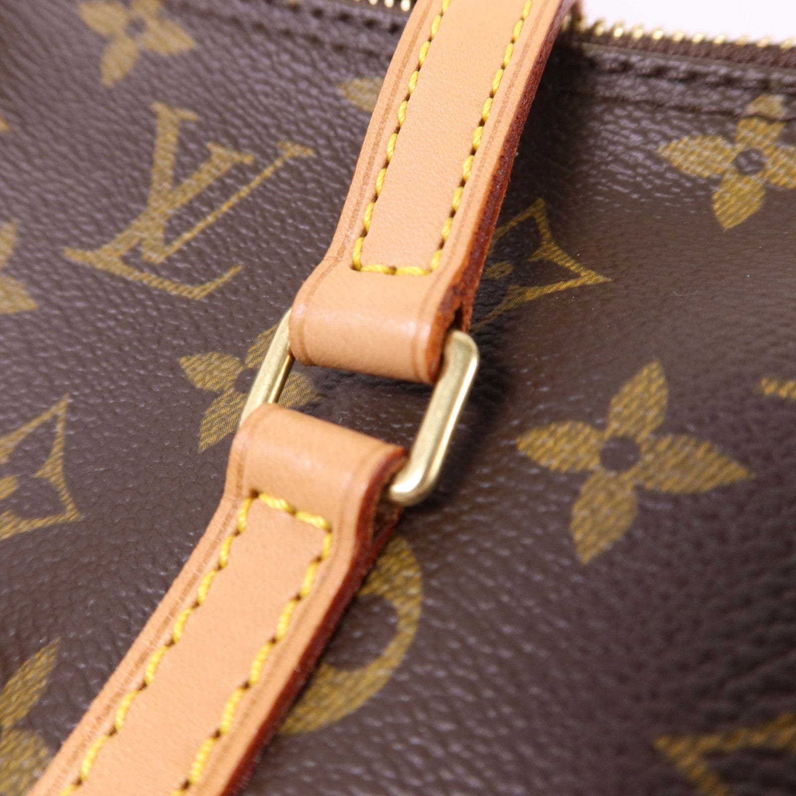 LOUIS VUITTON Monogram Papillon GM金扣手挽袋