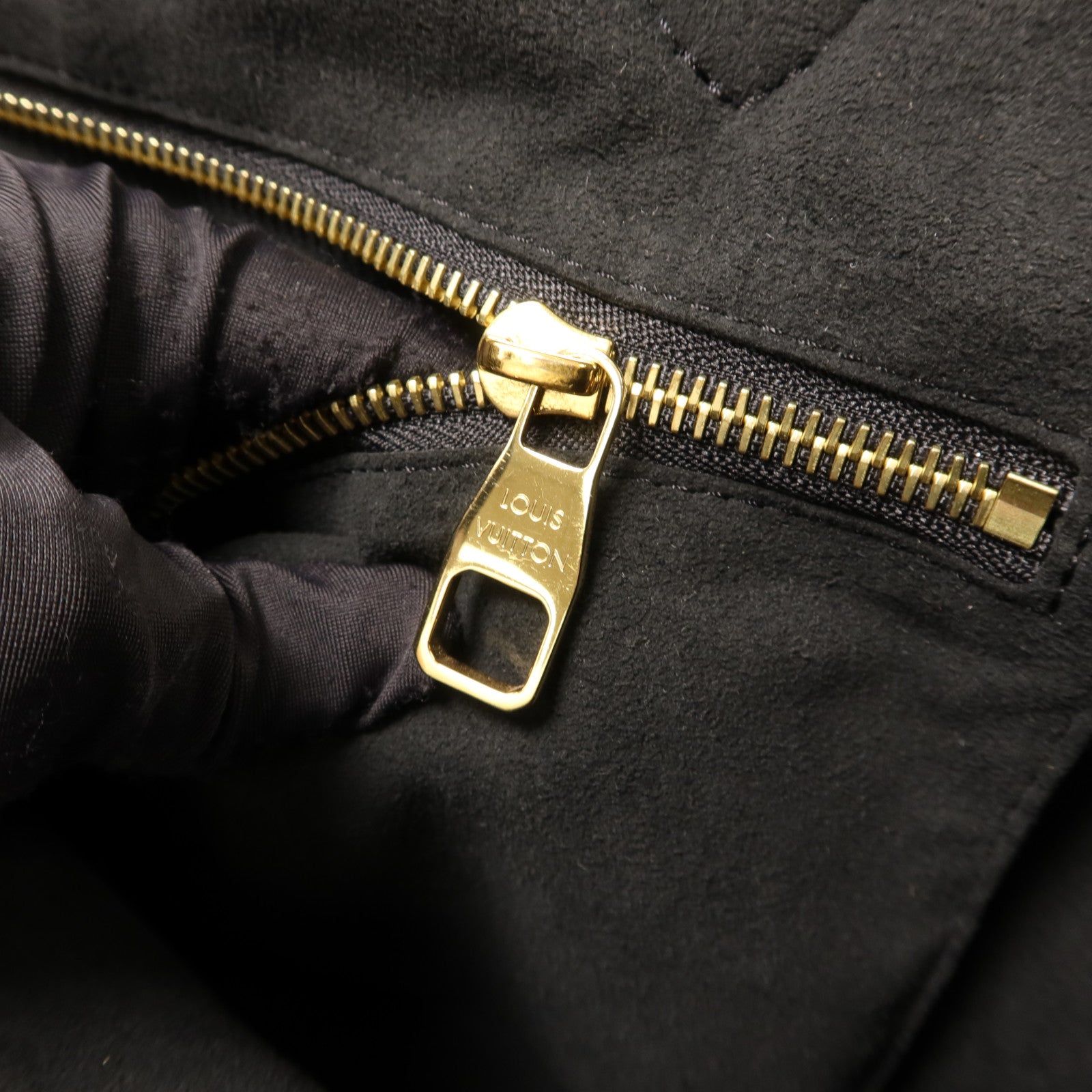 LOUIS VUITTON Monogram Empreinte Neverfull MM金扣手挽袋