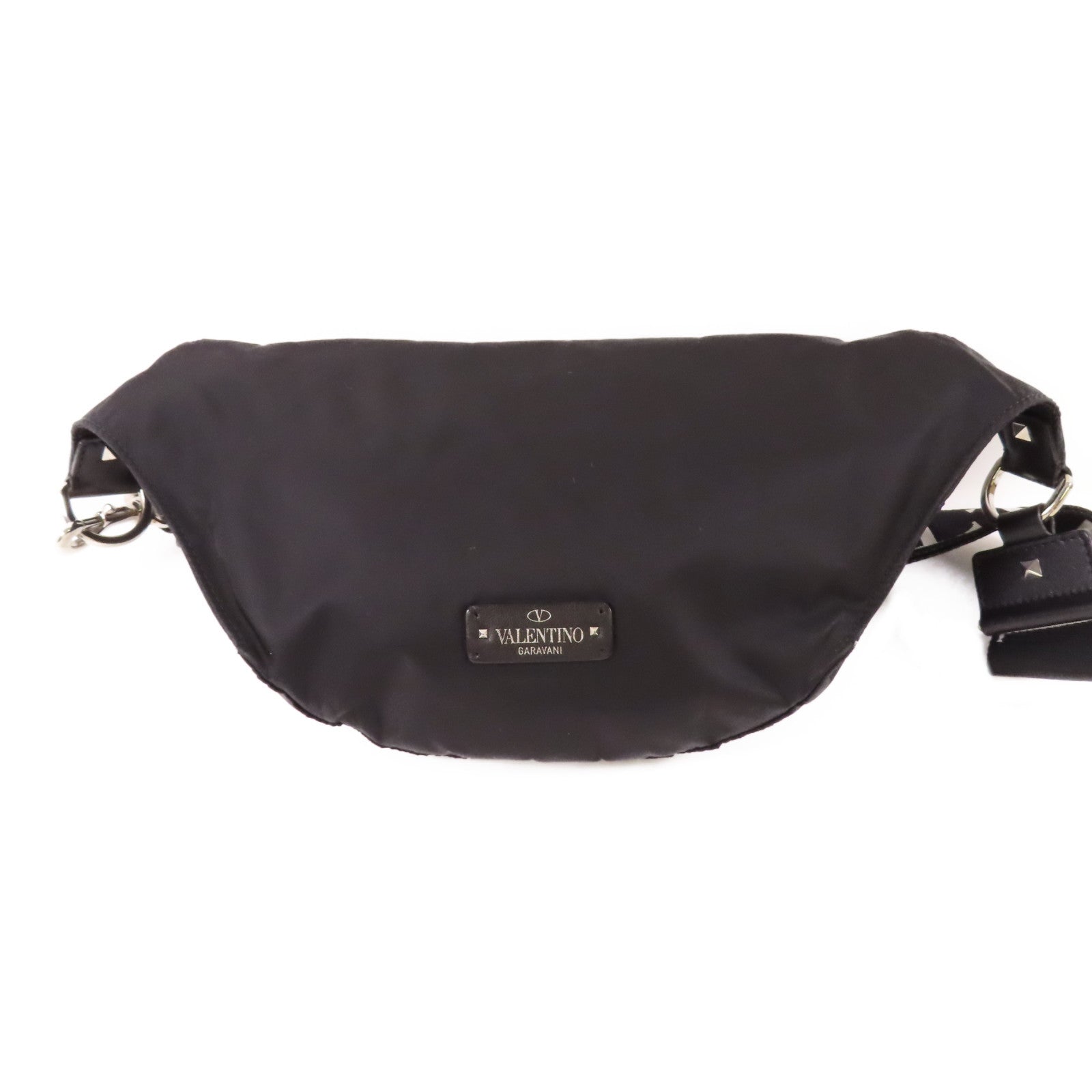 Valentino 尼龍Waist Bag銀扣腰包
