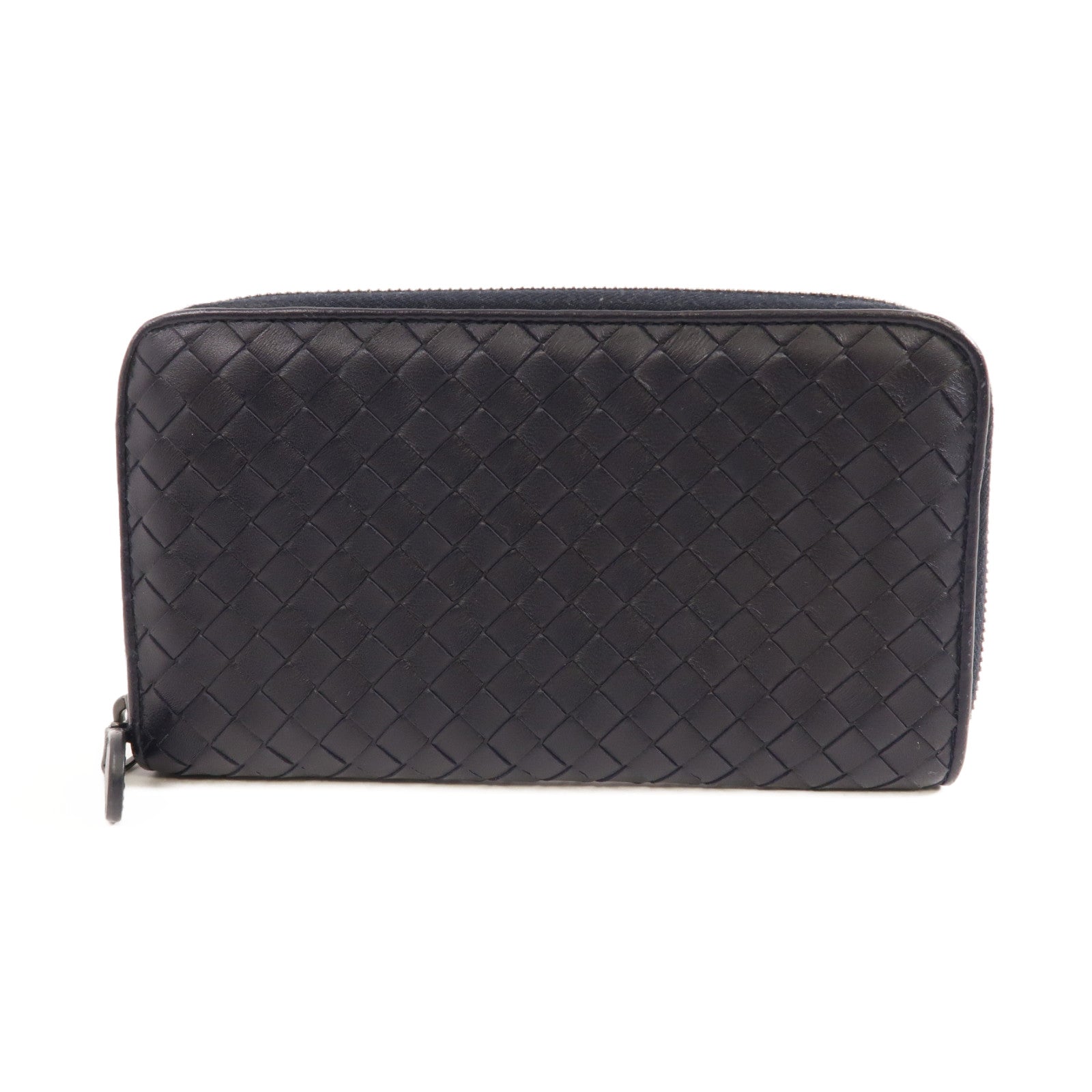 BOTTEGA VENETA 織紋皮革Zipped Long Wallet長錢包黑色