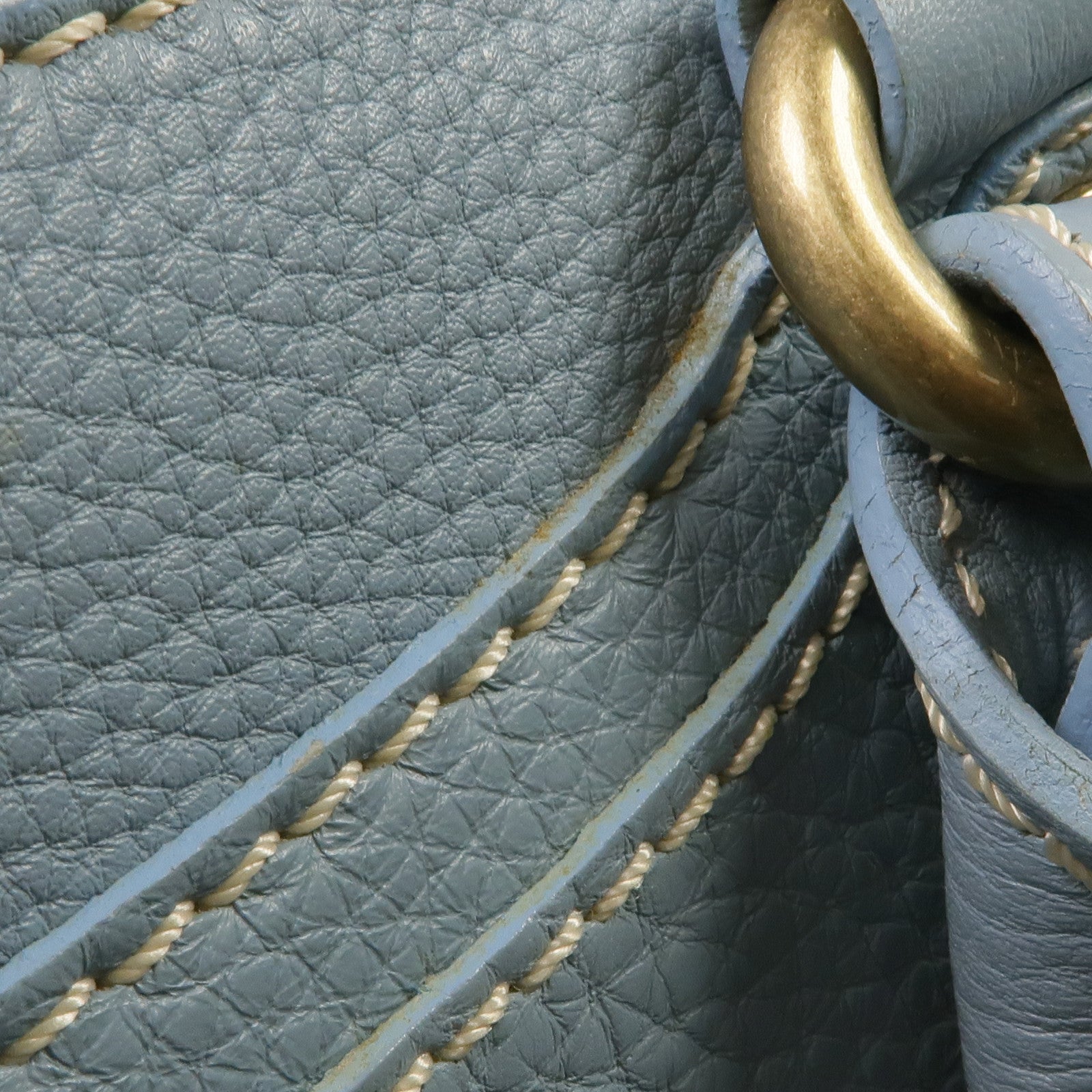 CELINE 牛皮皮革Handbag金扣手挽袋