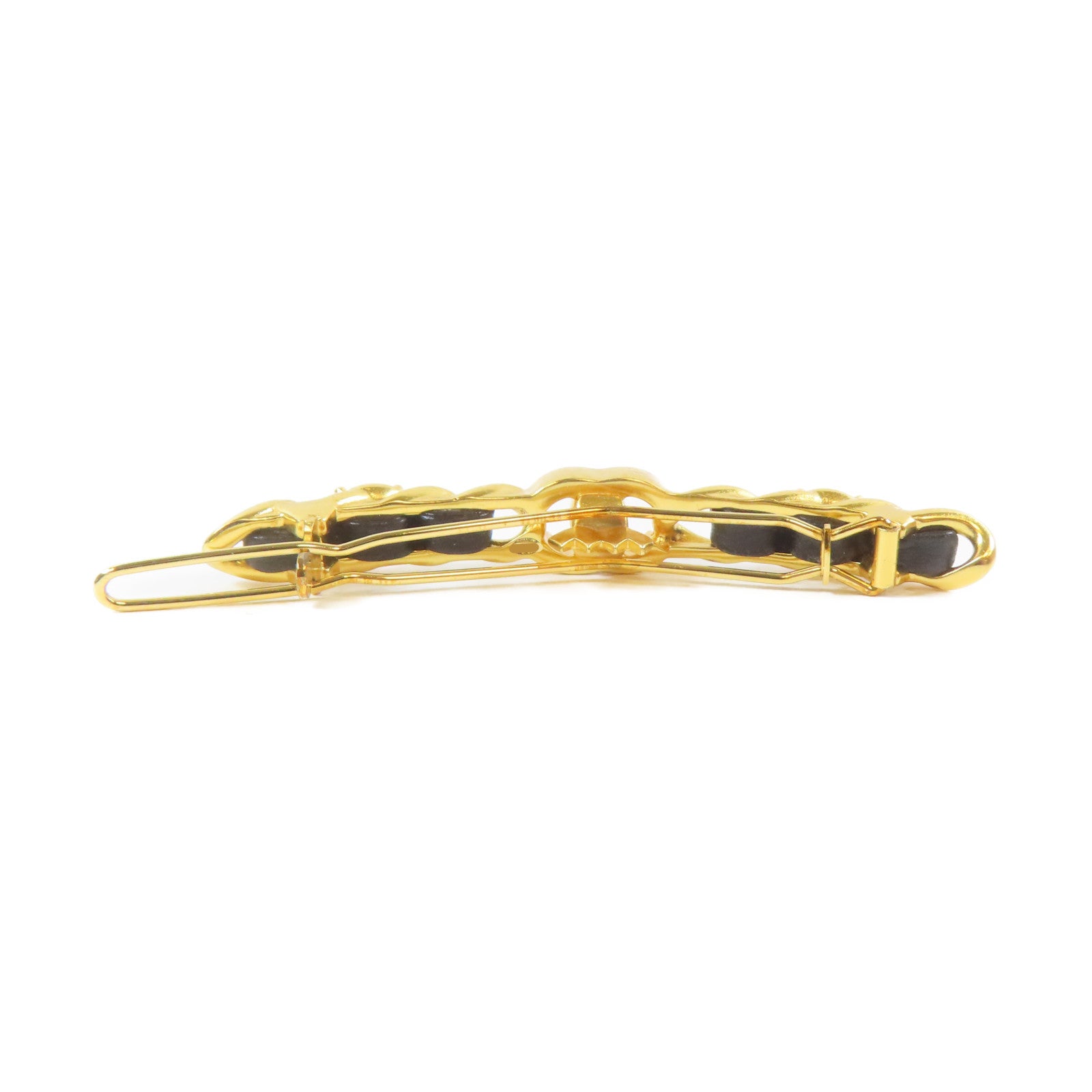 CHANEL 金屬Hair Clip髮夾金色/黑色