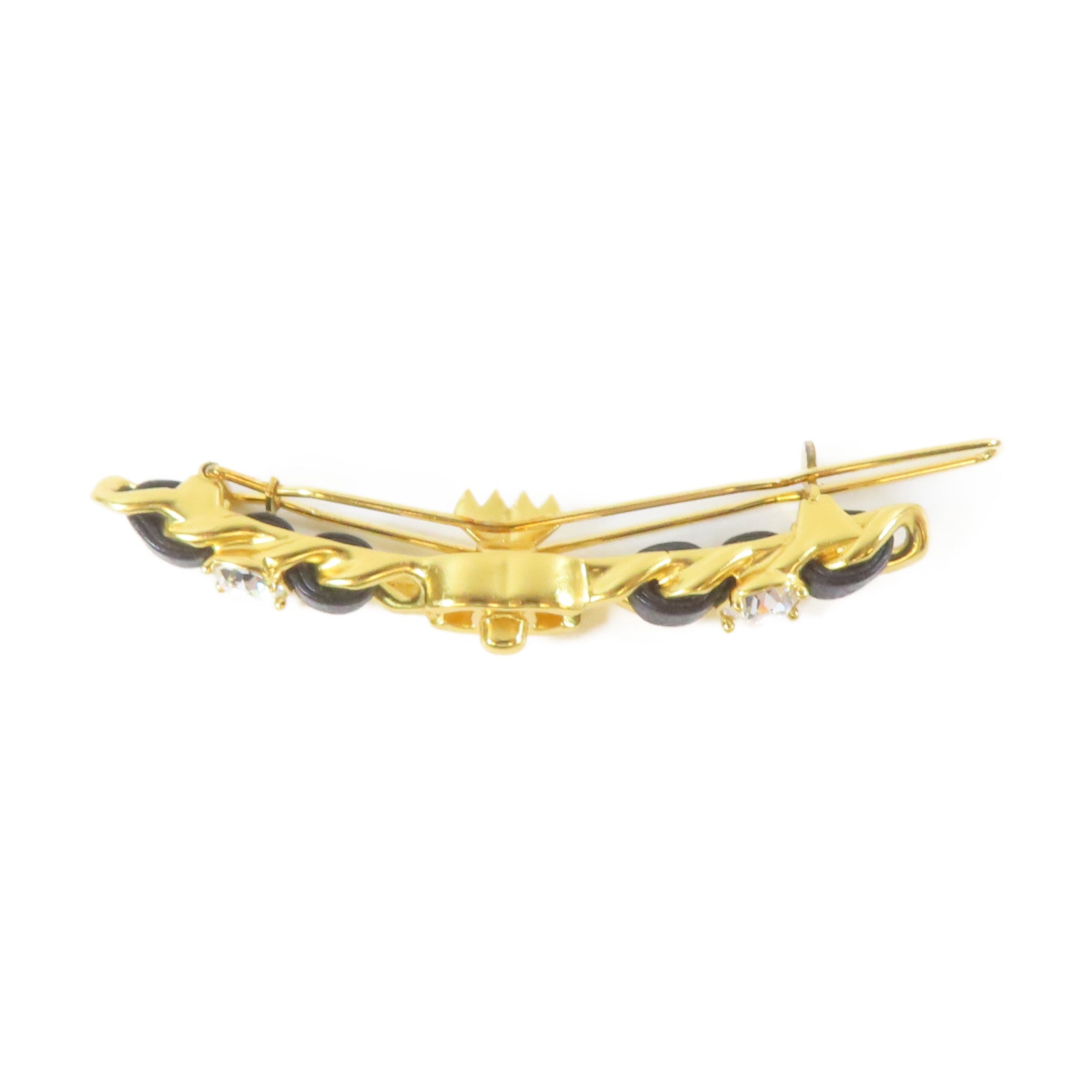 CHANEL 金屬Hair Clip髮夾金色/黑色