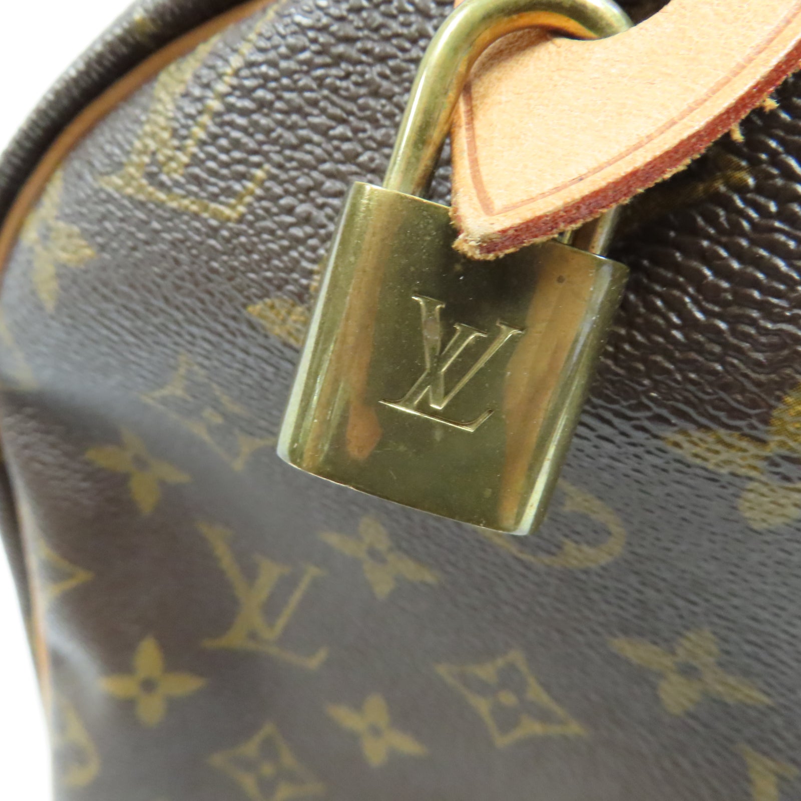 LOUIS VUITTON Monogram Speedy 30金扣手挽袋啡色