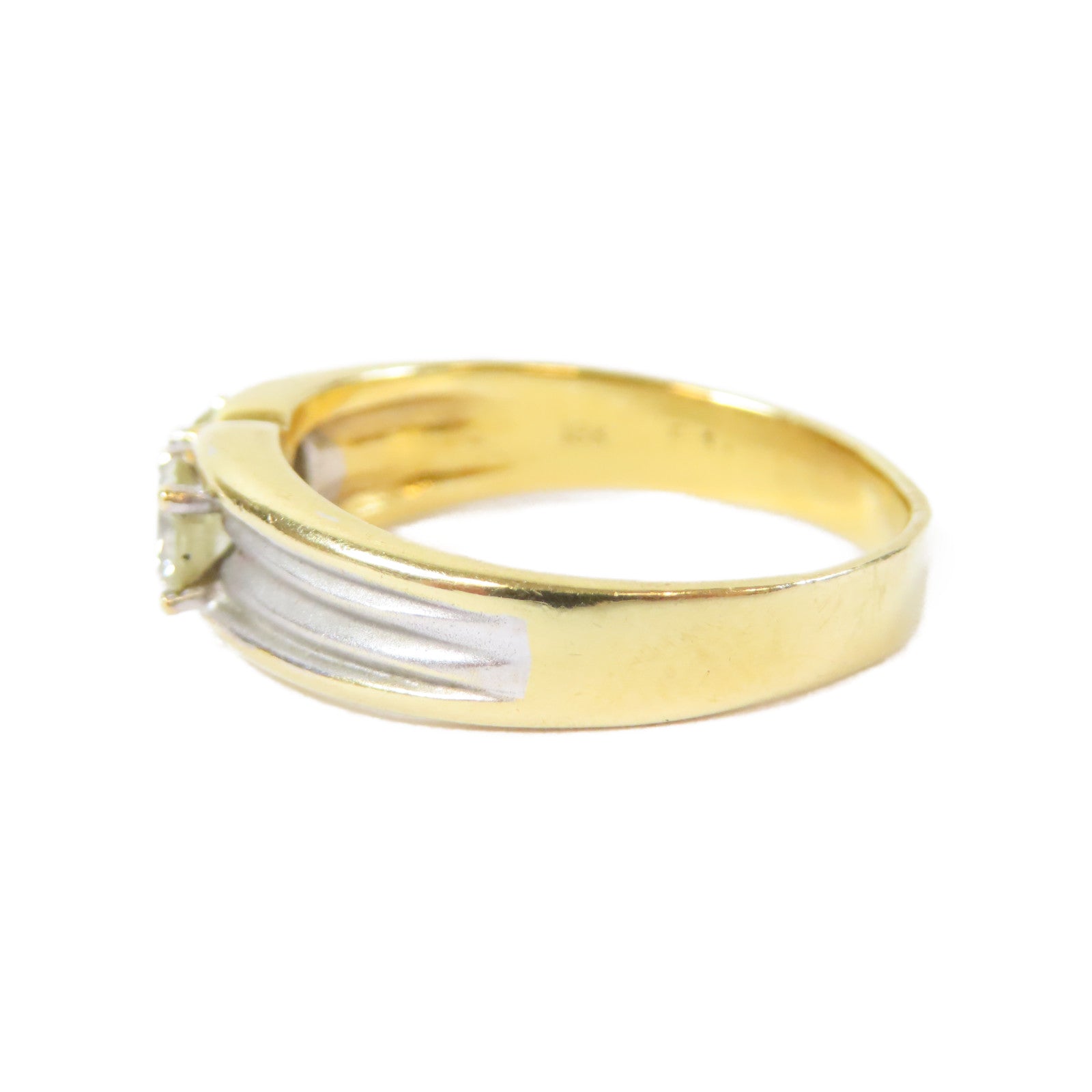 JEWELRY 【激減優惠】18K黃金Diamond Ring4.3g鑽石戒指US#6.75