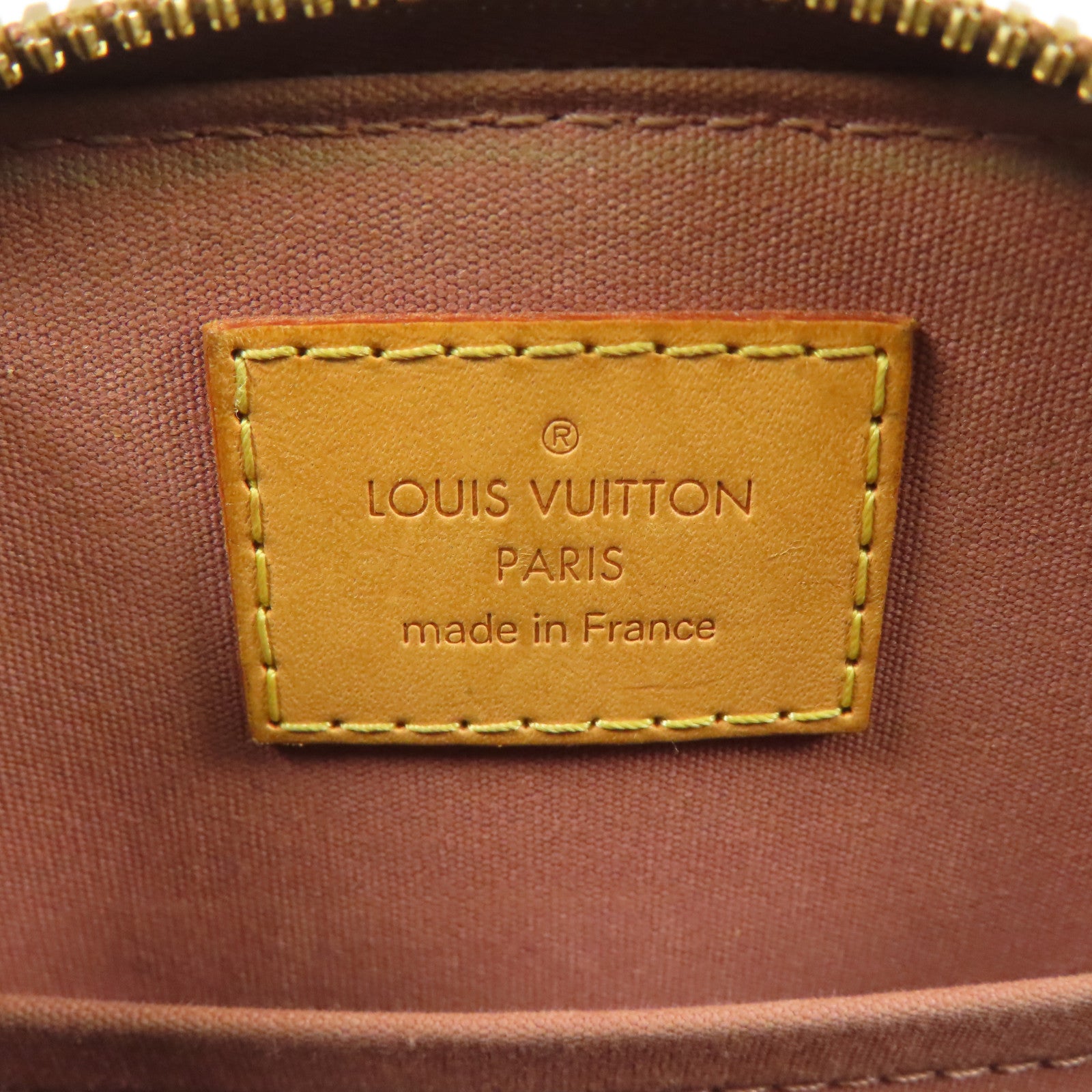 LOUIS VUITTON Monogram Vernis Alma BB金扣手挽肩背兩用袋